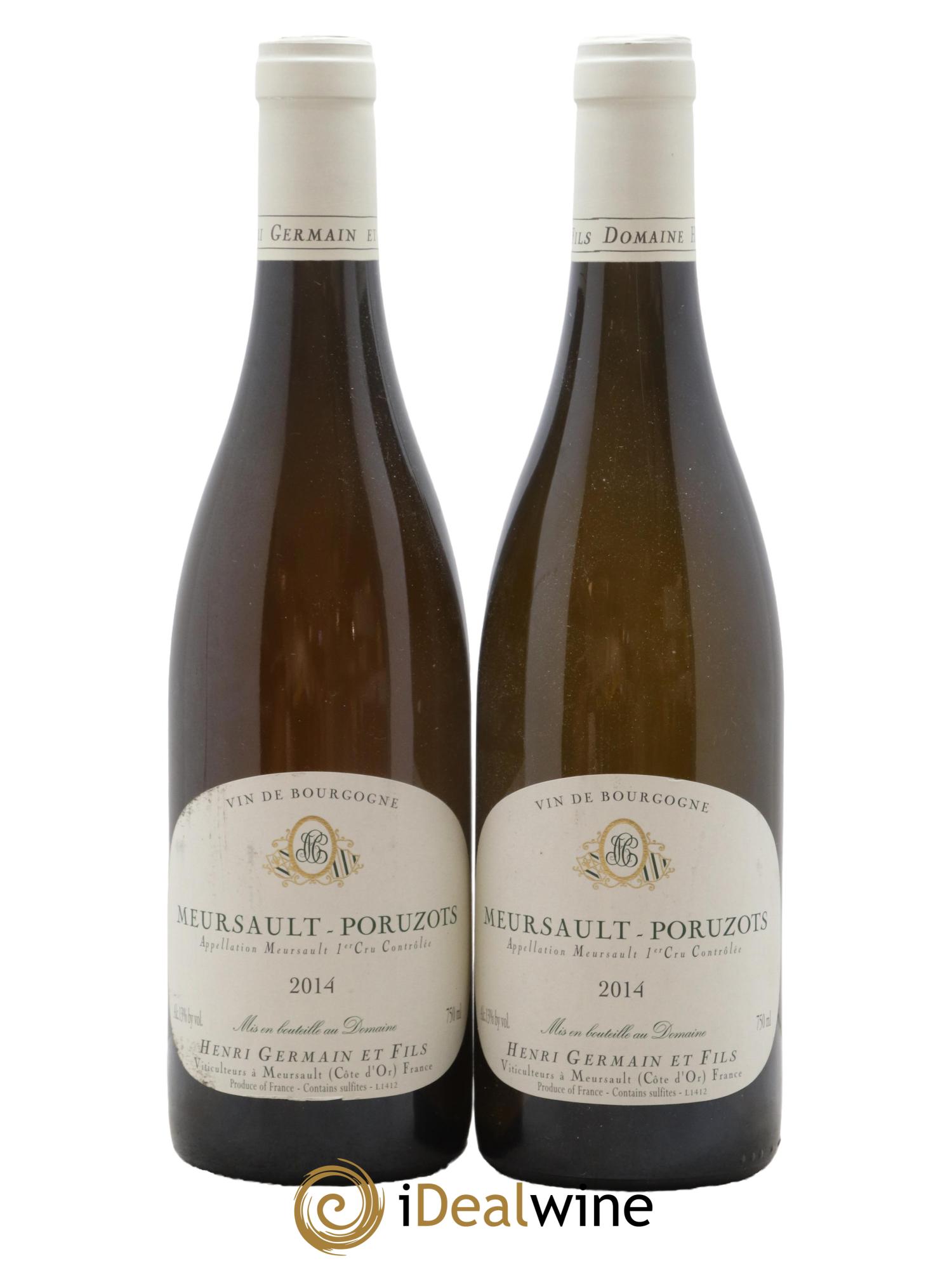 Meursault 1er Cru Poruzots Henri Germain 2014 - Lot de 2 bouteilles - 0
