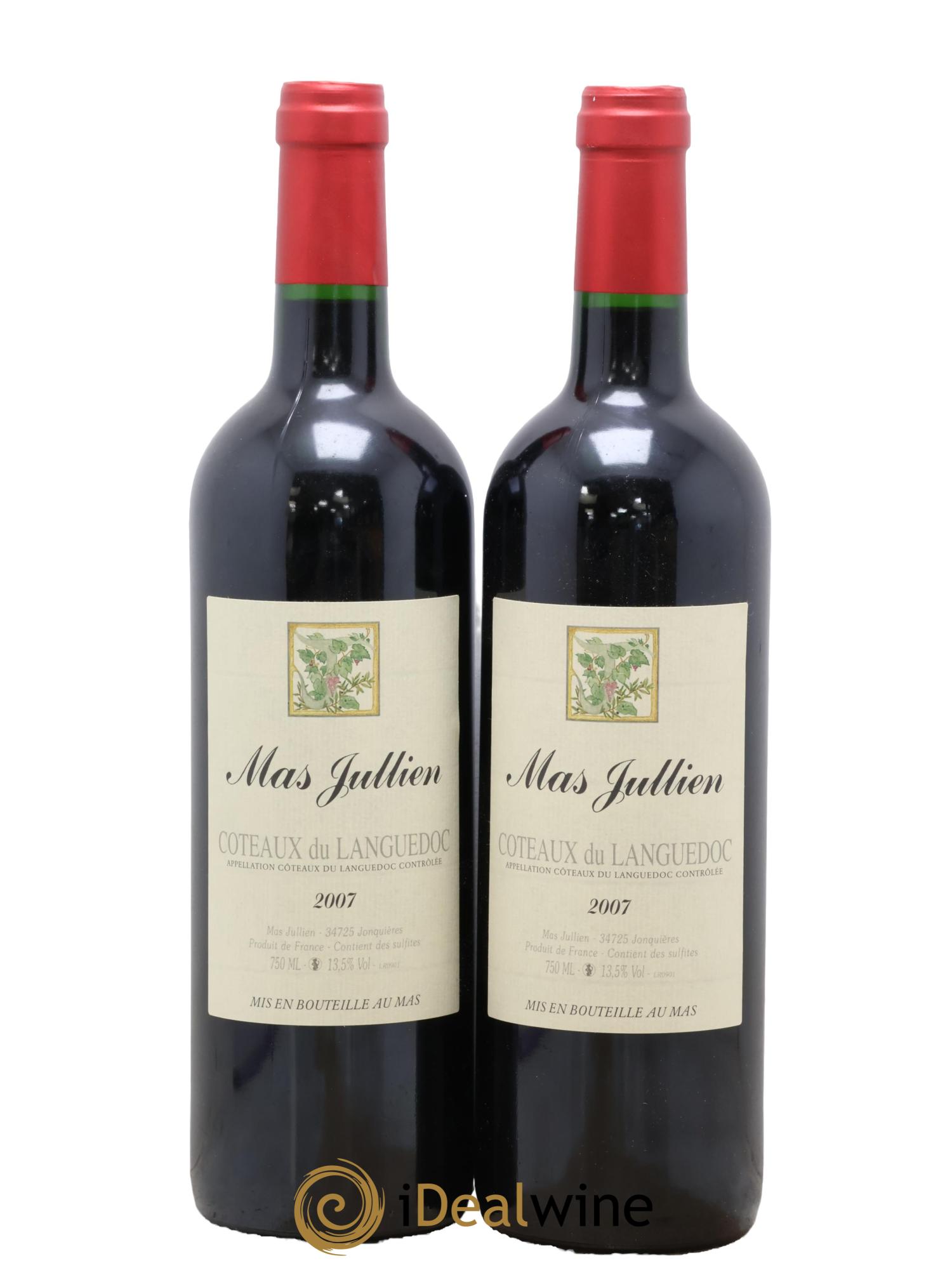 Coteaux du Languedoc - Terrasses du Larzac Mas Jullien Olivier Jullien 2007 - Lot of 2 bottles - 0