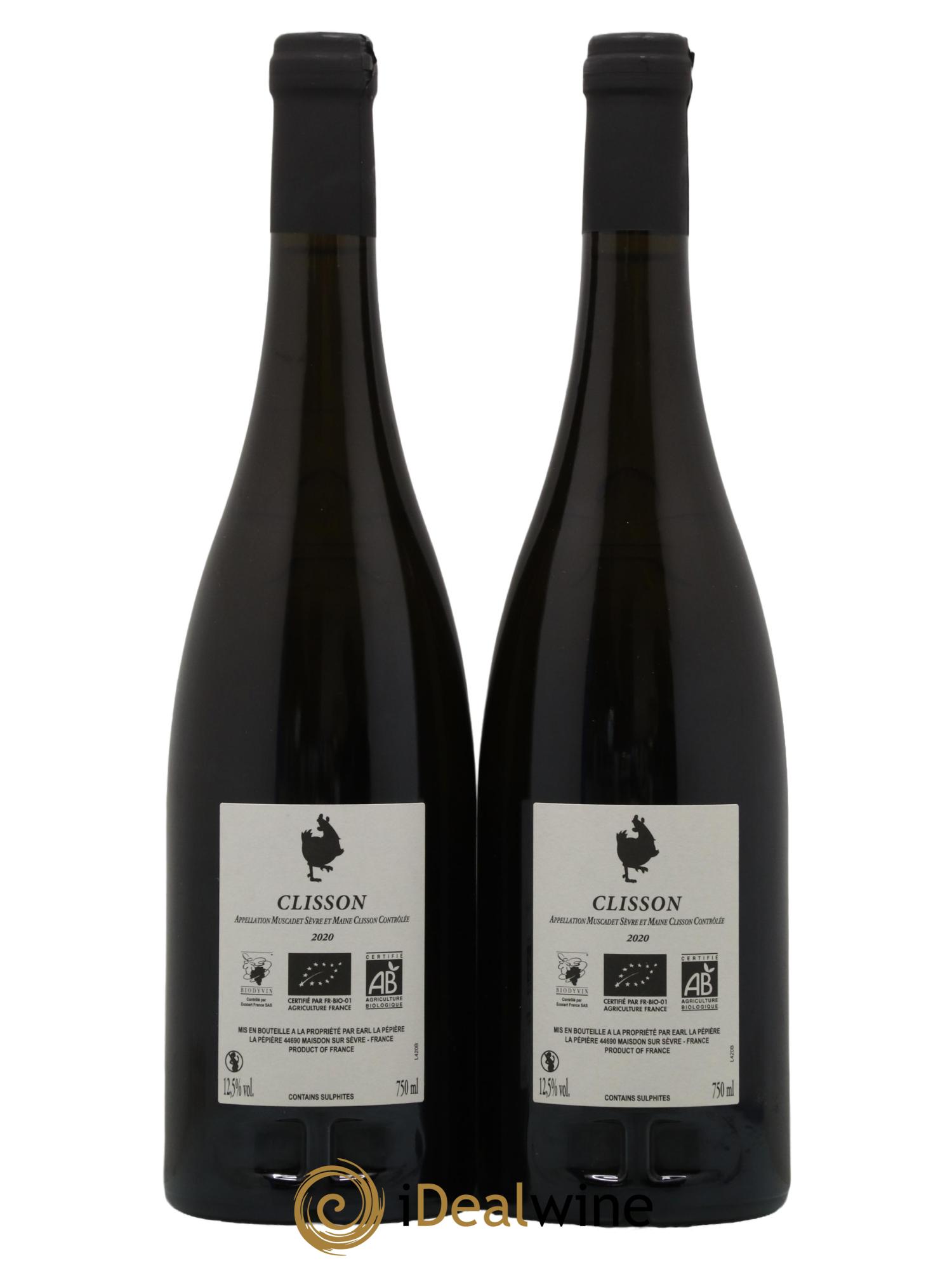 Muscadet-Sèvre-et-Maine Domaine Pepiere Clisson 2020 - Lot of 2 bottles - 1