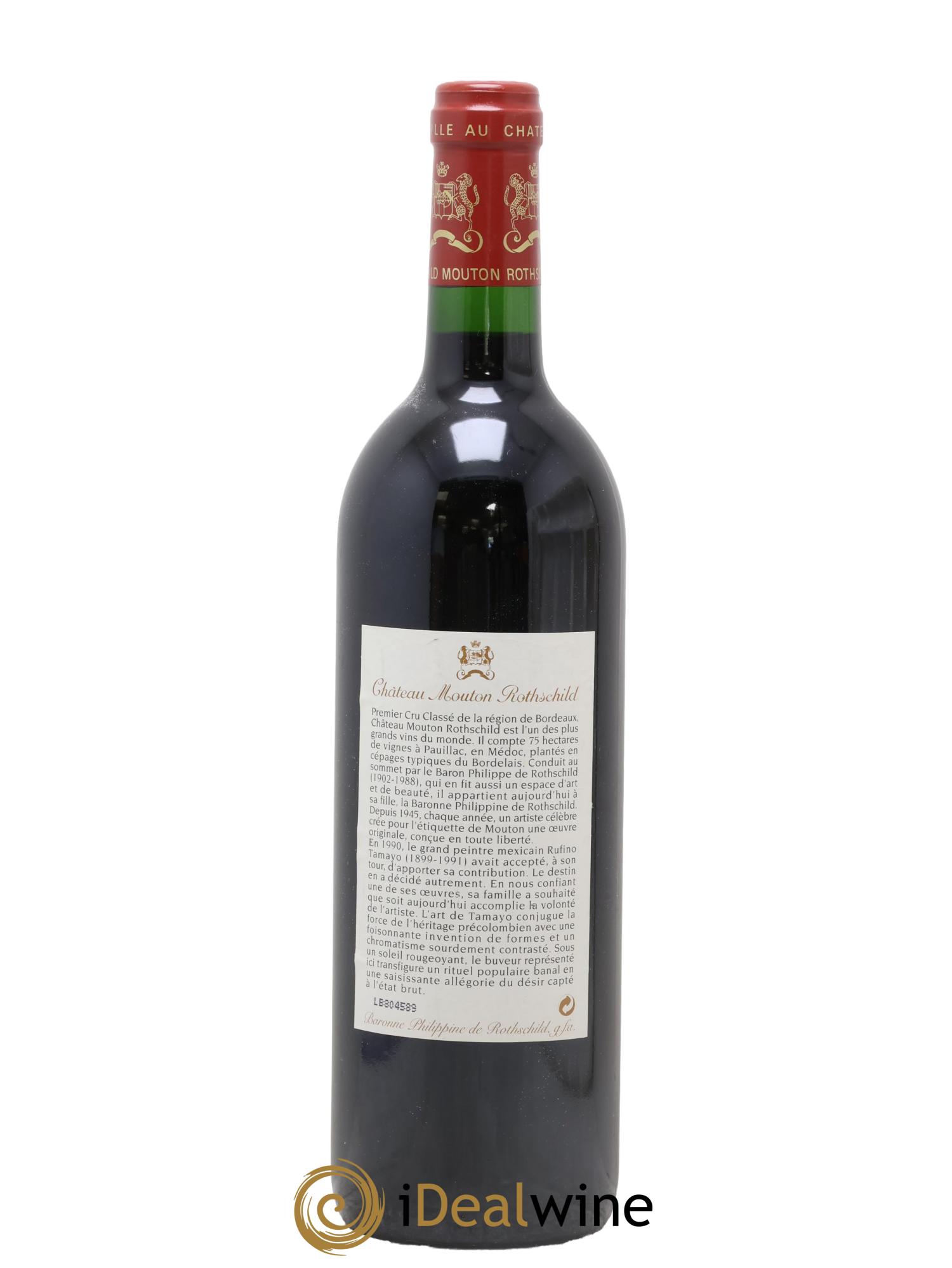 Château Mouton Rothschild 1er Grand Cru Classé 1998 - Lotto di 1 bottiglia - 1