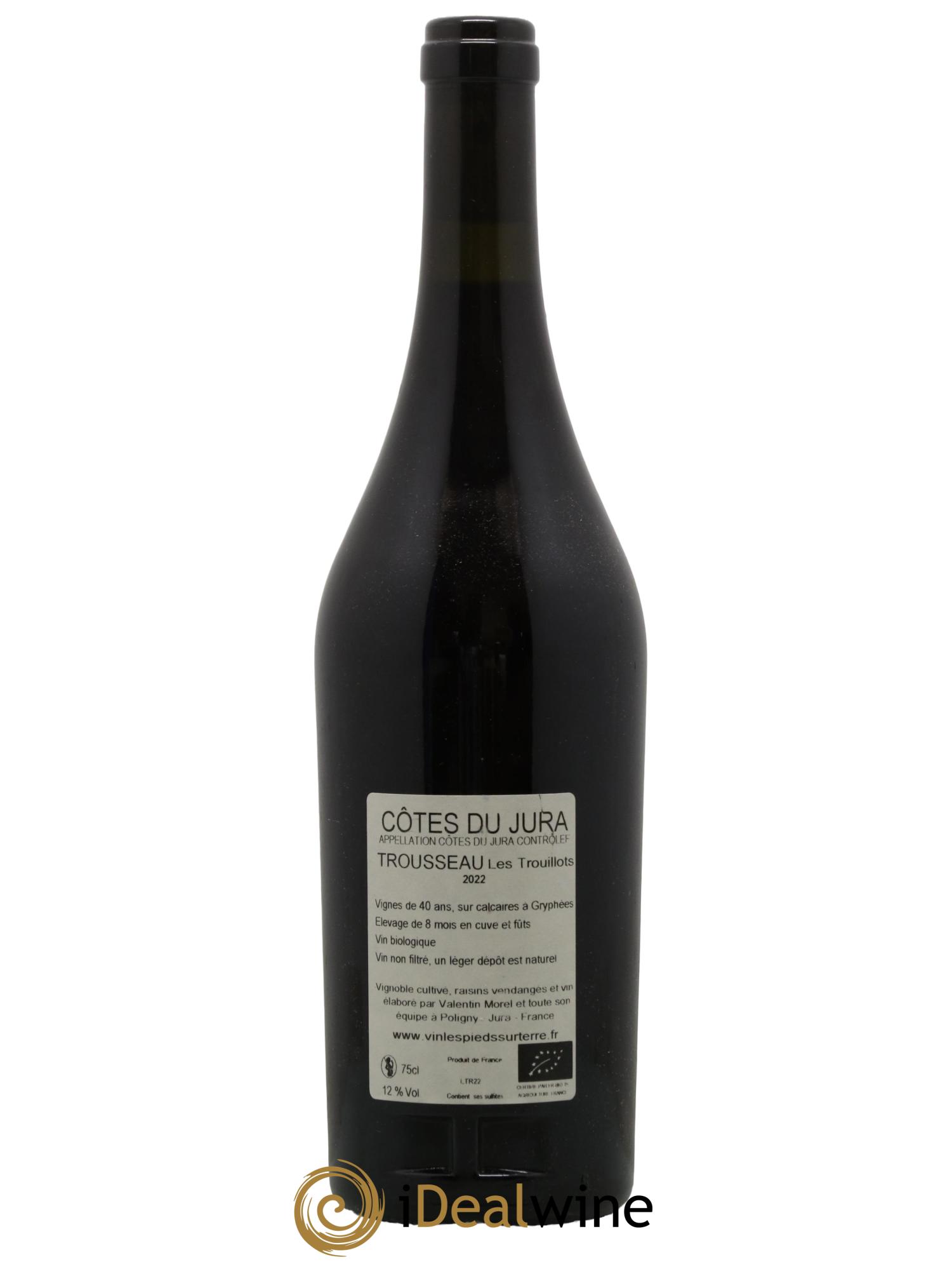 Côtes du Jura Trousseau - Les Trouillots Valentin Morel 2022 - Lot de 1 bouteille - 1