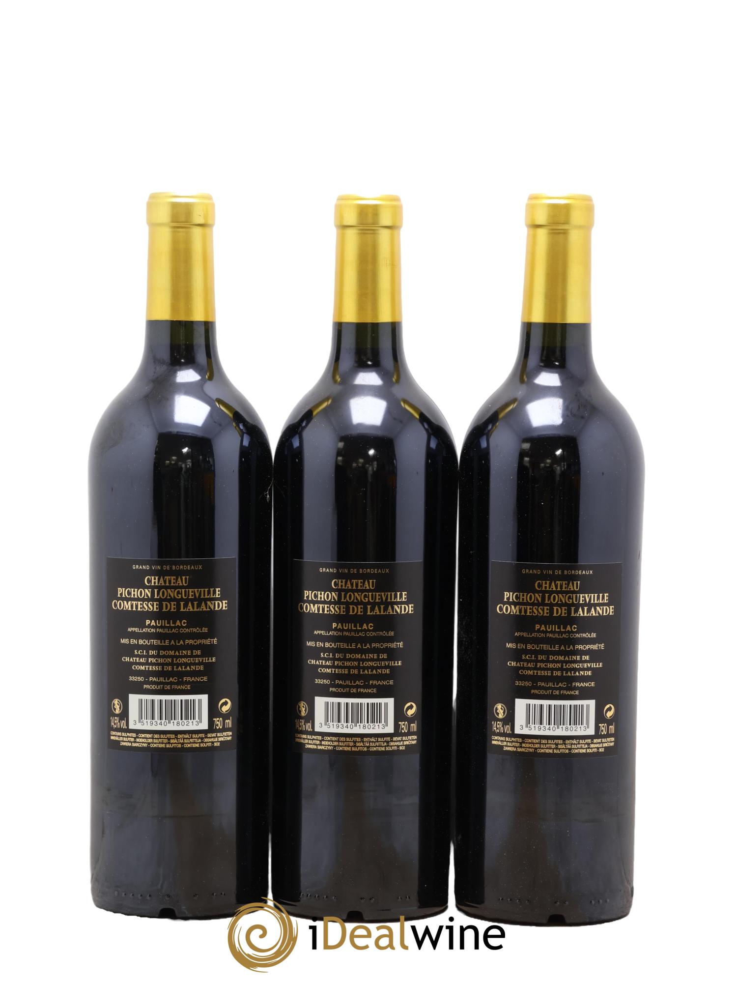 Château Pichon Longueville Comtesse de Lalande 2ème Grand Cru Classé 2018 - Lot de 6 bouteilles - 4