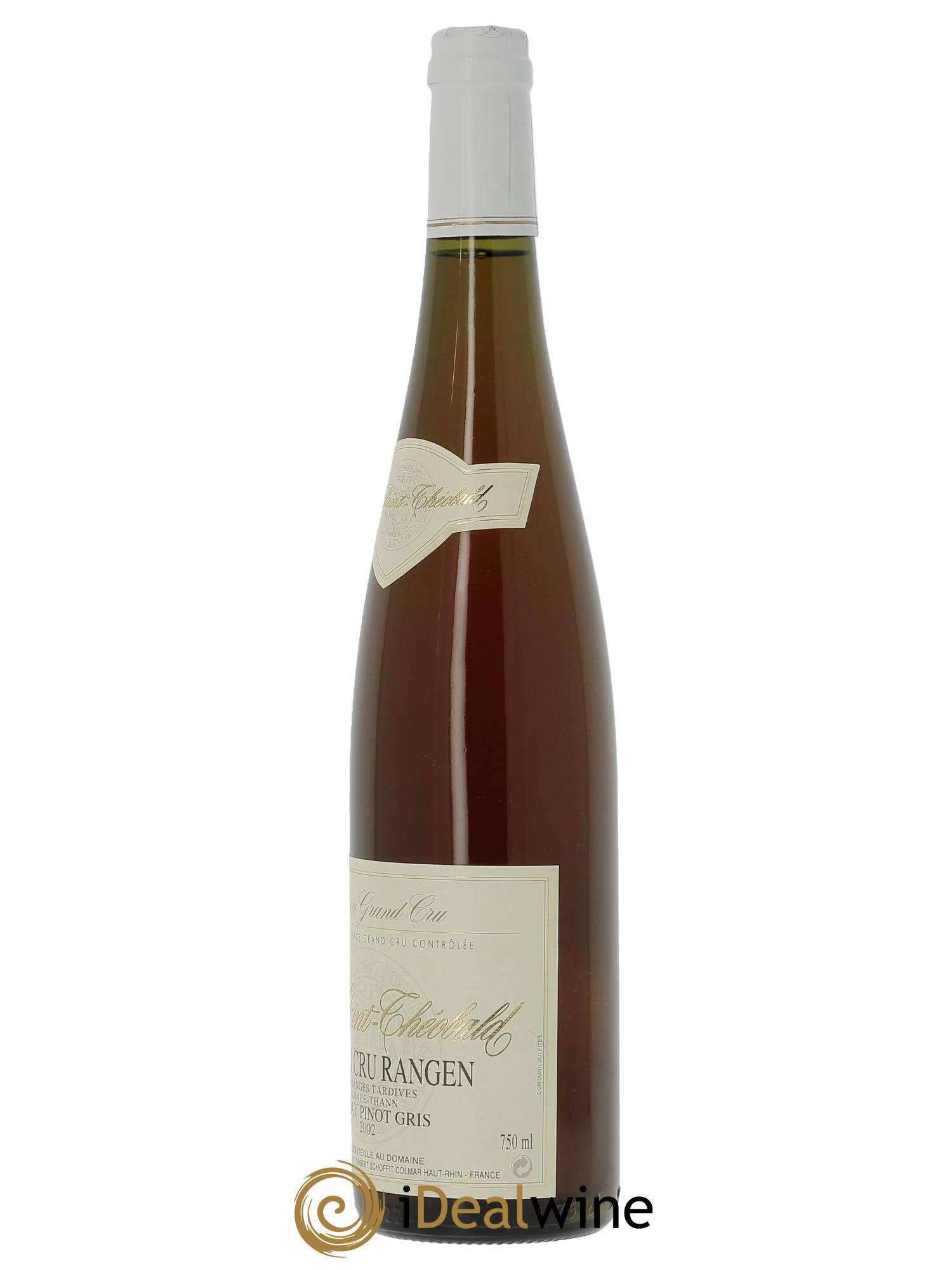 Pinot Gris Vendanges Tardives Grand Cru  Rangen Clos Saint Théobald  Schoffit (Domaine)  2002 - Posten von 1 Flasche - 1