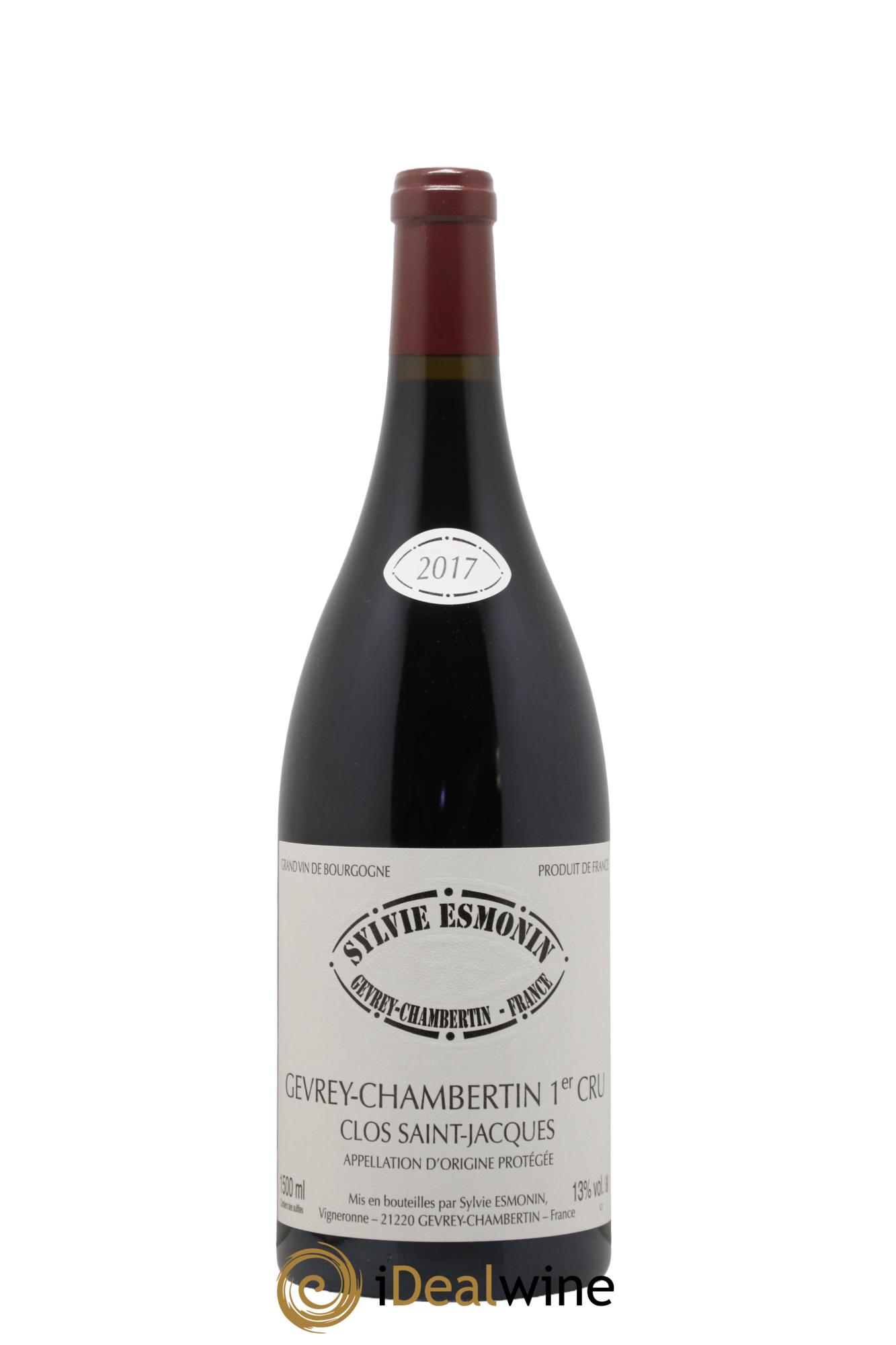 Gevrey-Chambertin 1er Cru Clos Saint Jacques Sylvie Esmonin 2017 - Lot de 1 magnum - 0