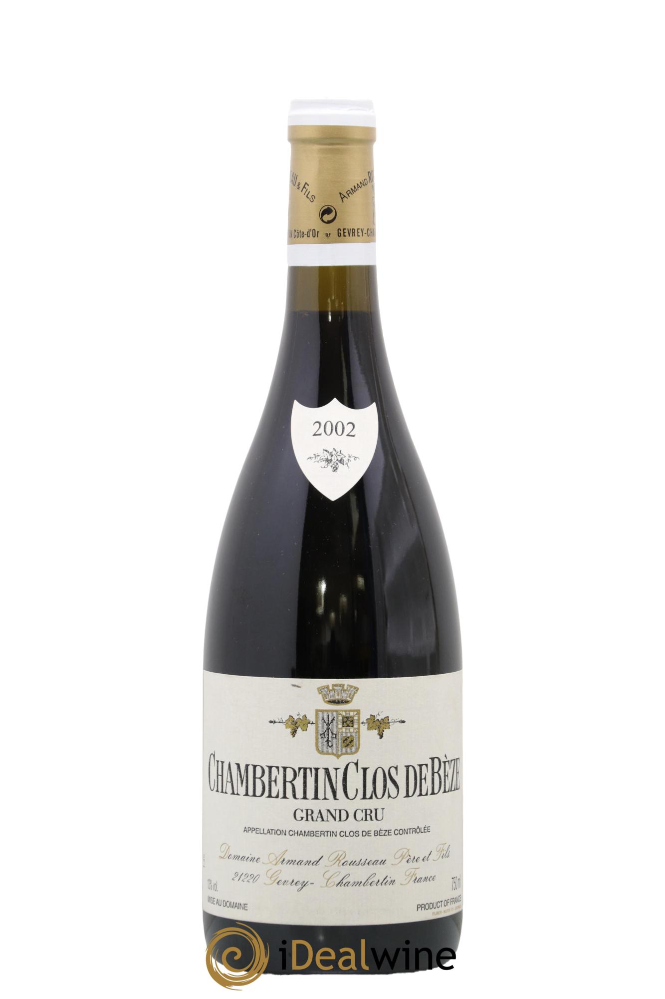 Chambertin Clos de Bèze Grand Cru Armand Rousseau (Domaine) 2002 - Lot de 1 bouteille - 0