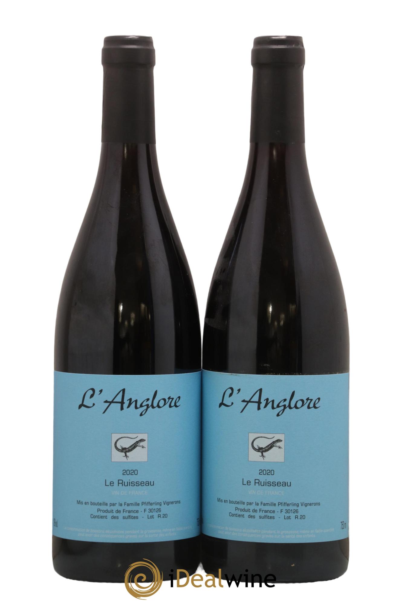 Vin de France Le Ruisseau L'Anglore 2020 - Lot de 2 bouteilles - 0