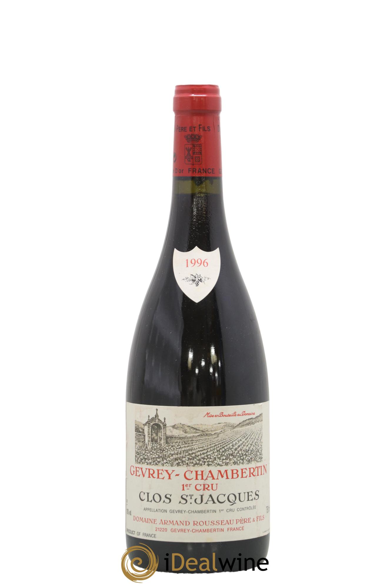 Gevrey-Chambertin 1er Cru Clos Saint-Jacques Armand Rousseau (Domaine) 1996 - Lot de 1 bouteille - 0