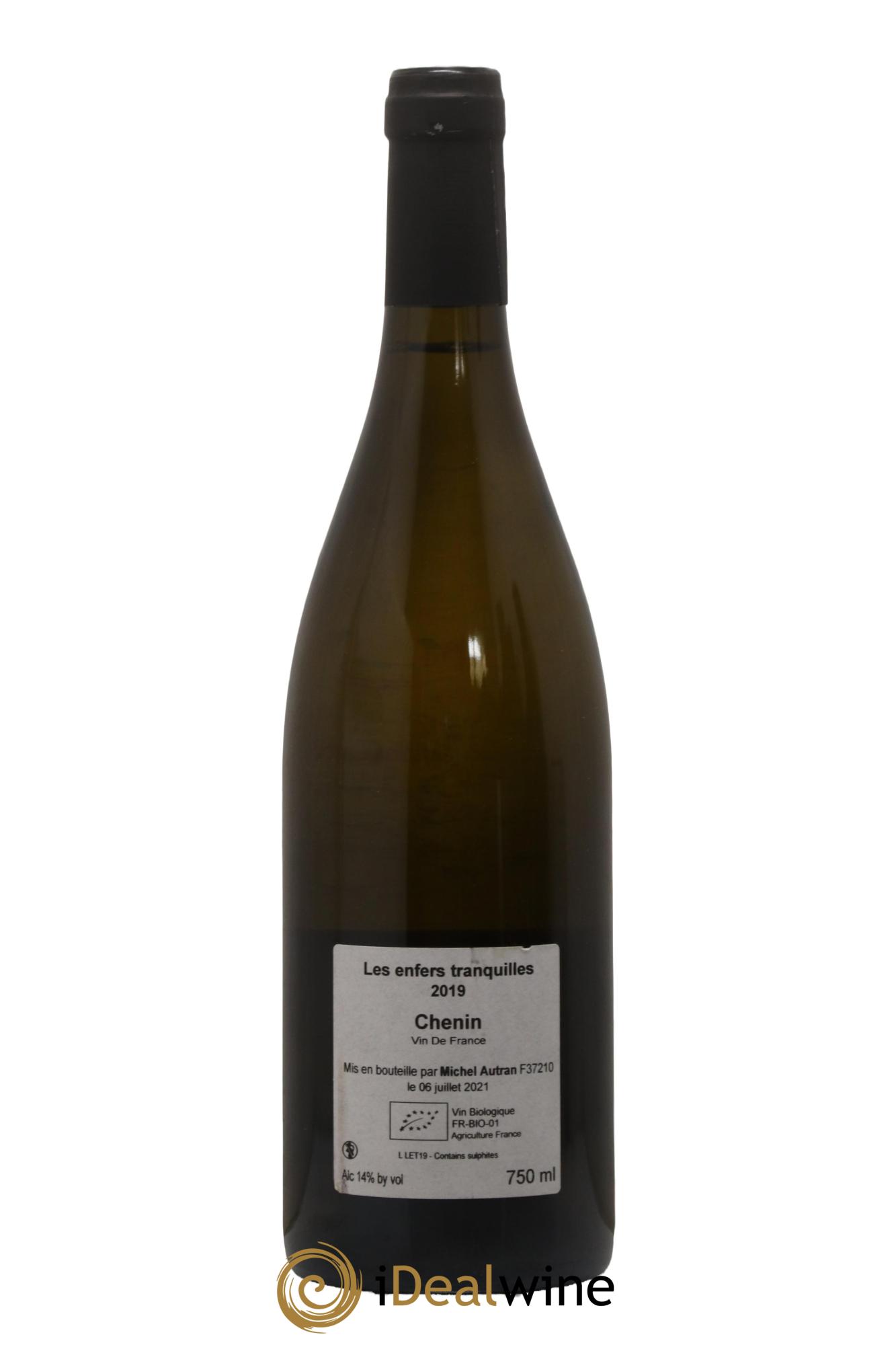 Vin de France Les Enfers Tranquilles Michel Autran 2019 - Lot de 1 bouteille - 1