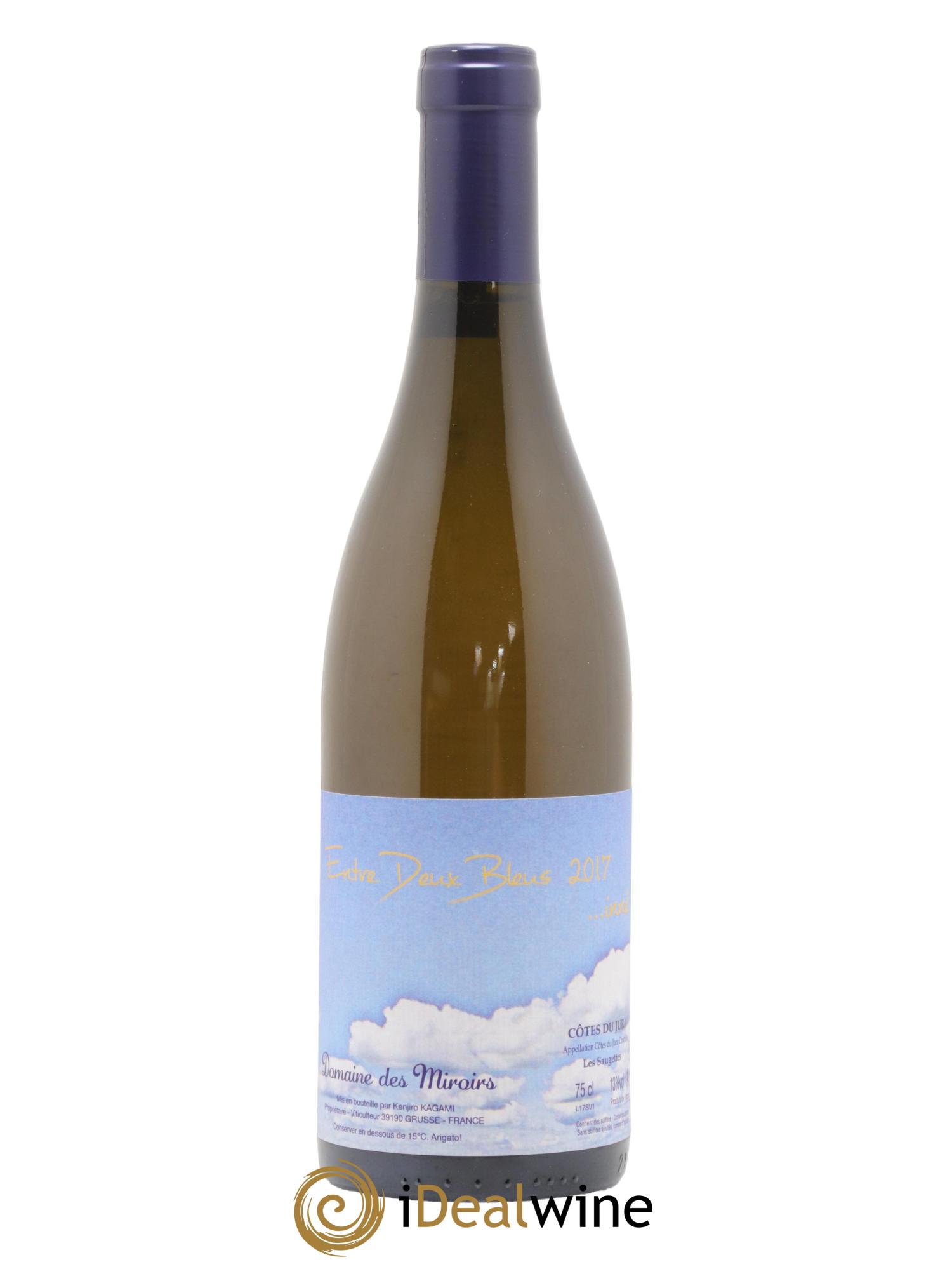 Côtes du Jura Entre Deux Bleus...inné Les Saugettes Kenjiro Kagami - Domaine des Miroirs 2017 - Lot de 1 bouteille - 0