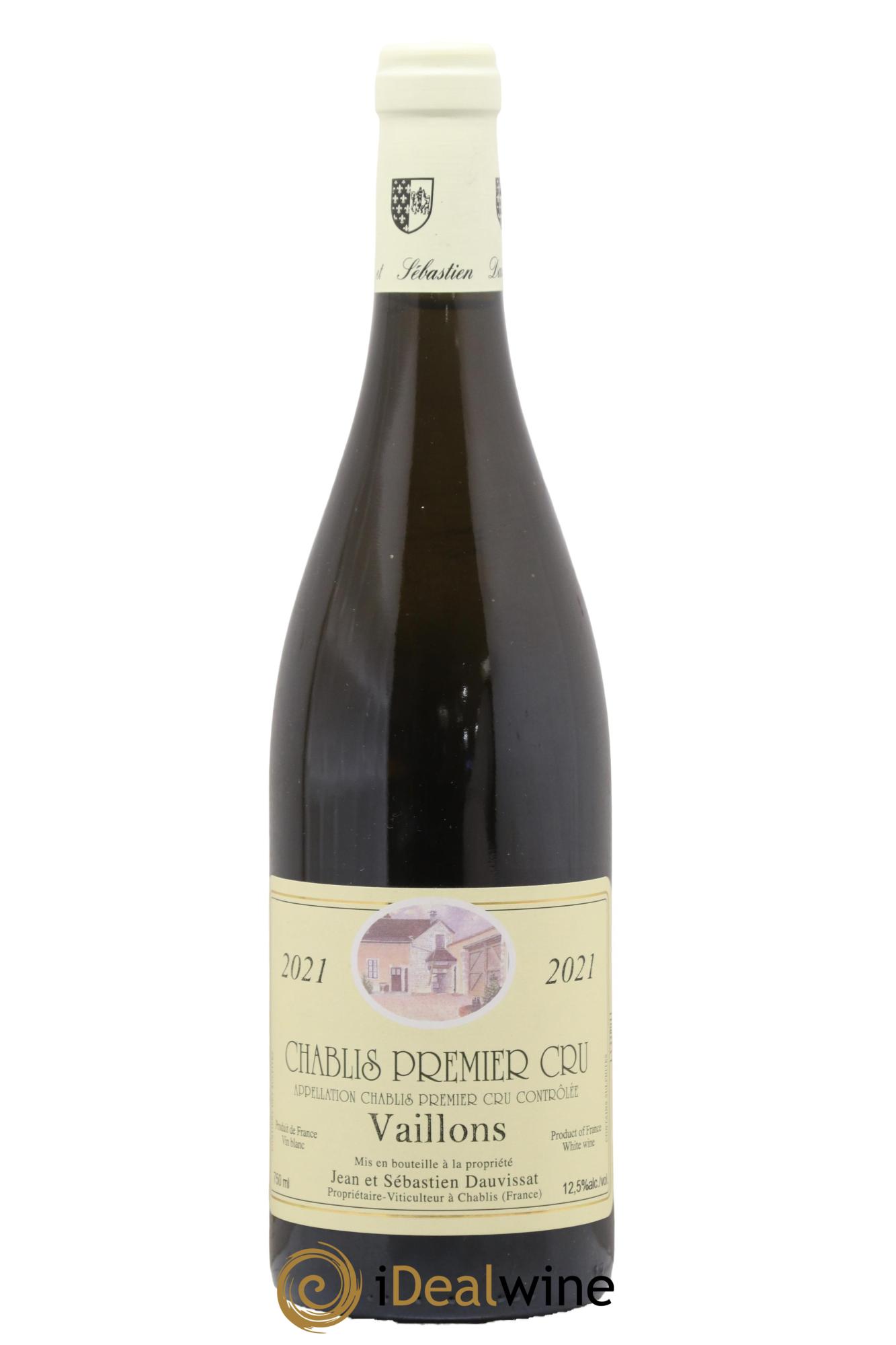 Chablis 1er Cru Vaillons Jean Dauvissat (Domaine) 2021 - Lot de 1 bouteille - 0