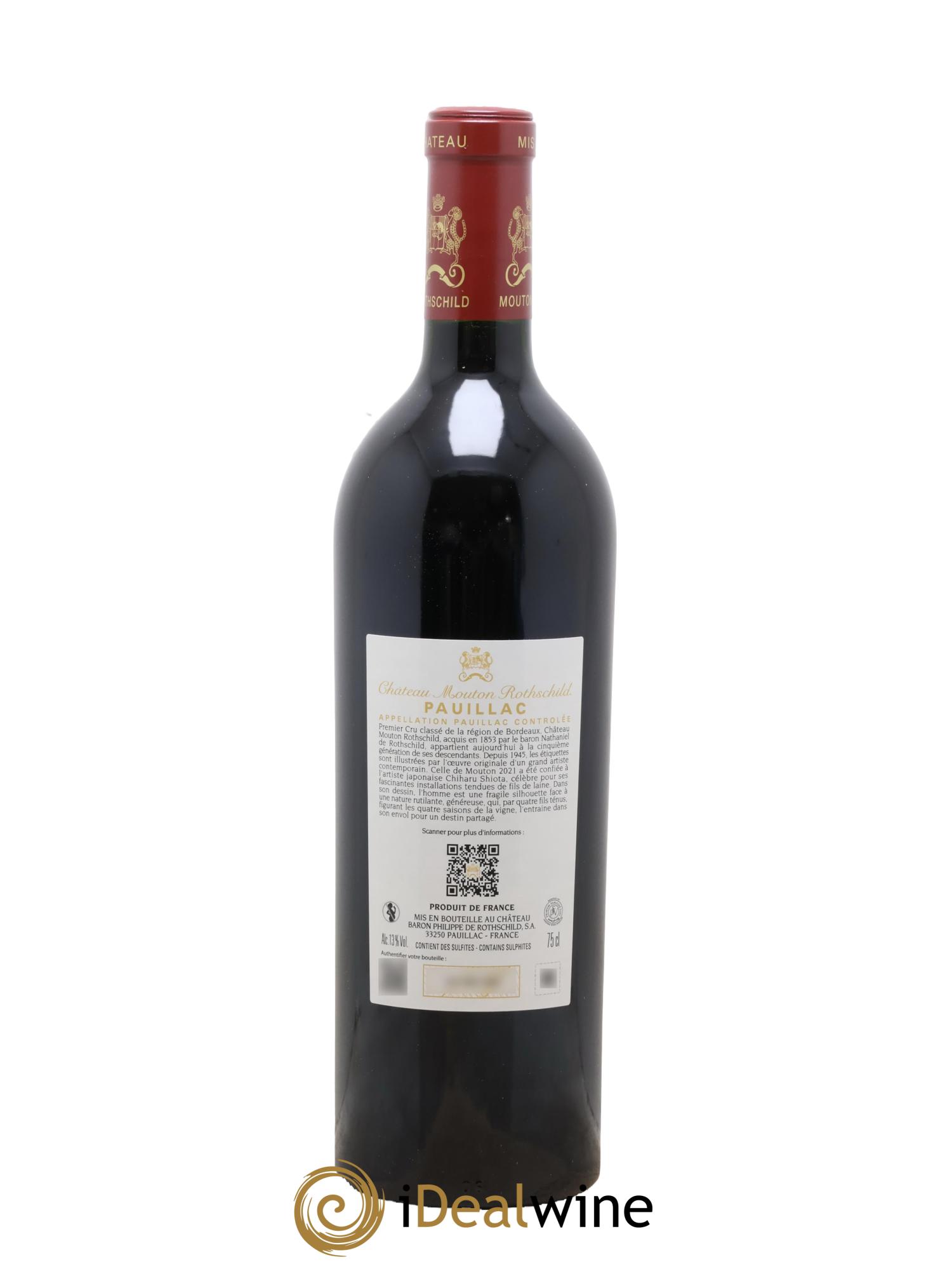 Château Mouton Rothschild 1er Grand Cru Classé 2021 - Lotto di 1 bottiglia - 2