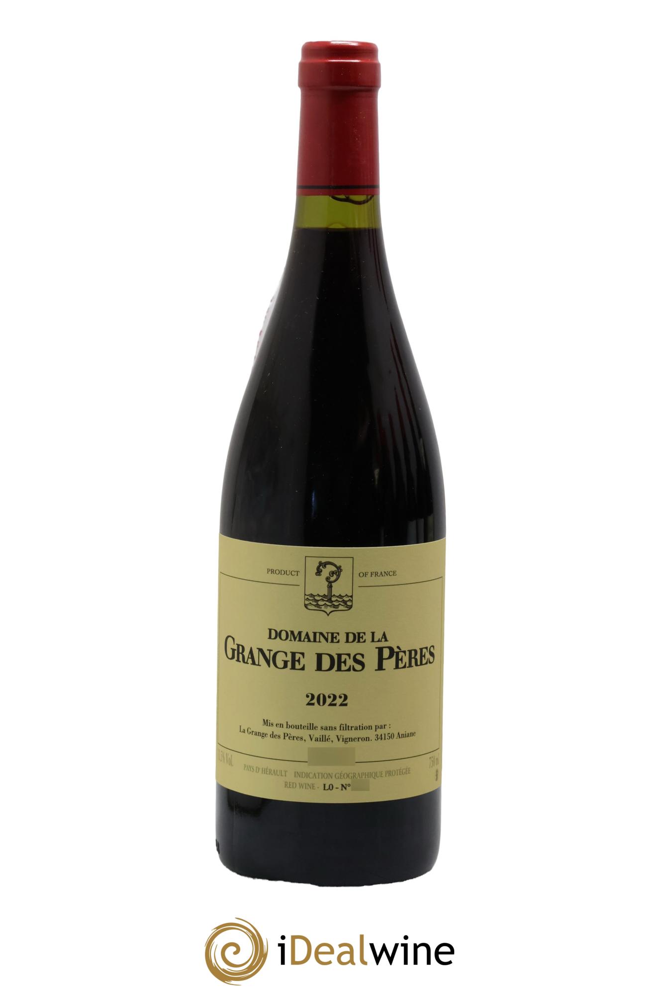 IGP Pays d'Hérault Grange des Pères Laurent Vaillé 2022 - Lot de 1 bouteille - 0