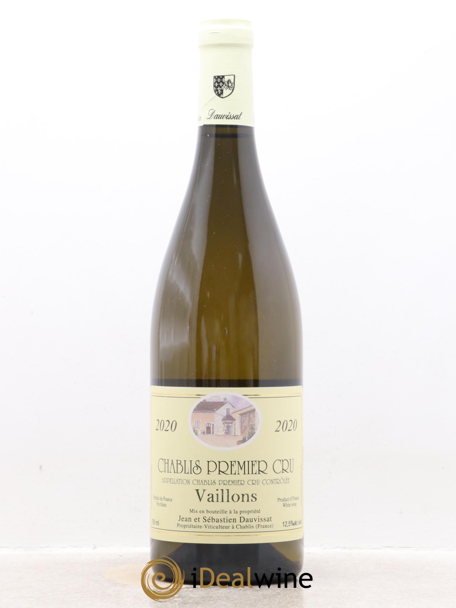 Chablis 1er Cru Vaillons Jean Dauvissat (Domaine) 2020 - Lot de 1 bouteille - 0