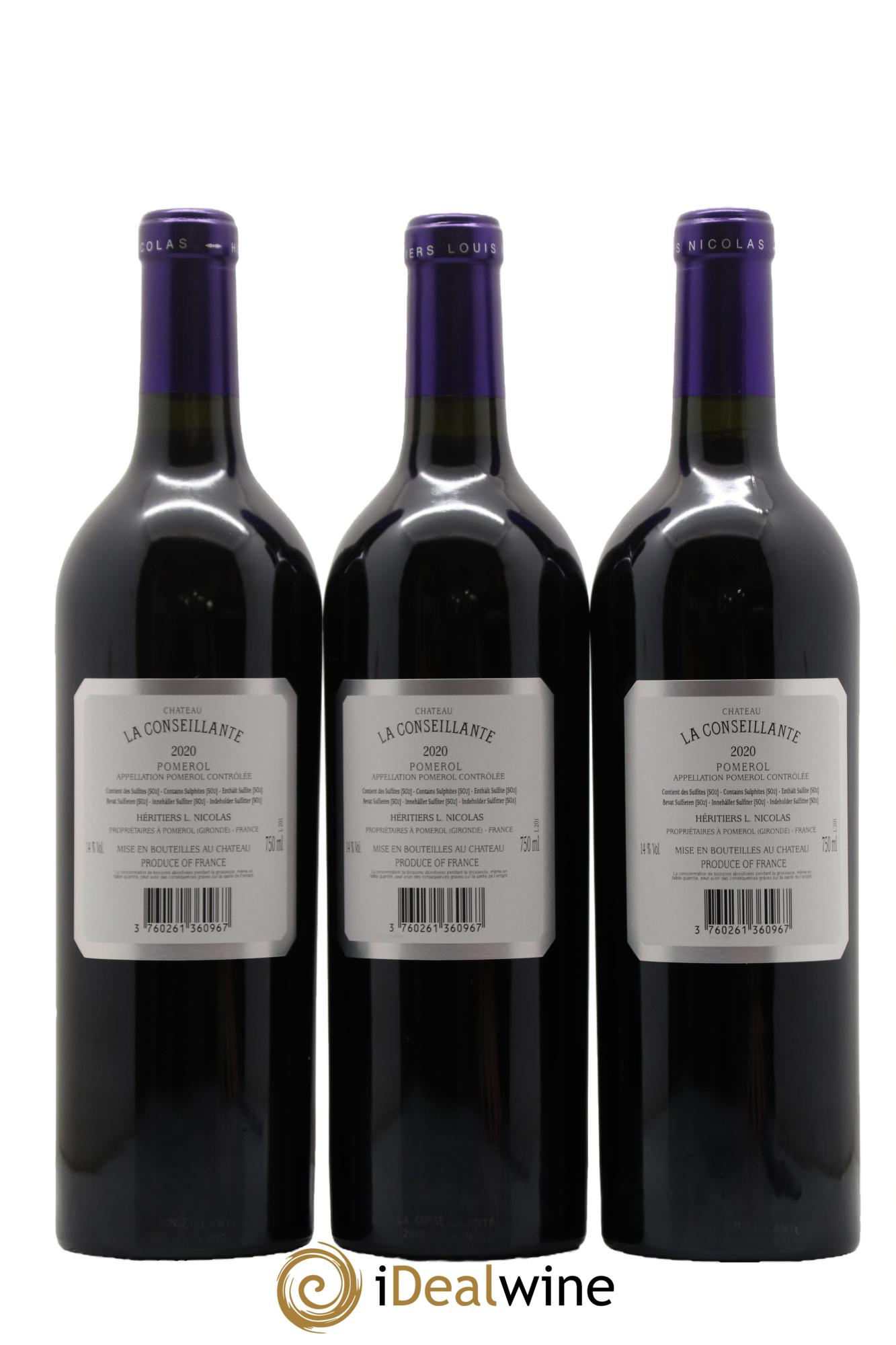 Château la Conseillante 2020 - Lot de 12 bouteilles - 2