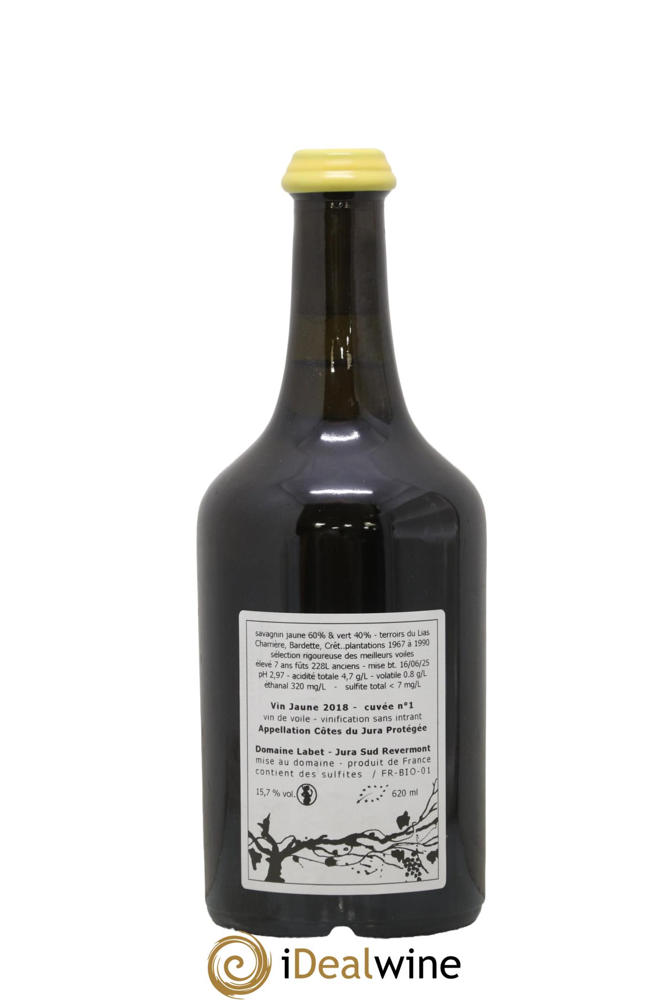 Côtes du Jura Vin Jaune Romain - Julien - Charline Labet 2018 - Lot of 1 Clavelin - 1