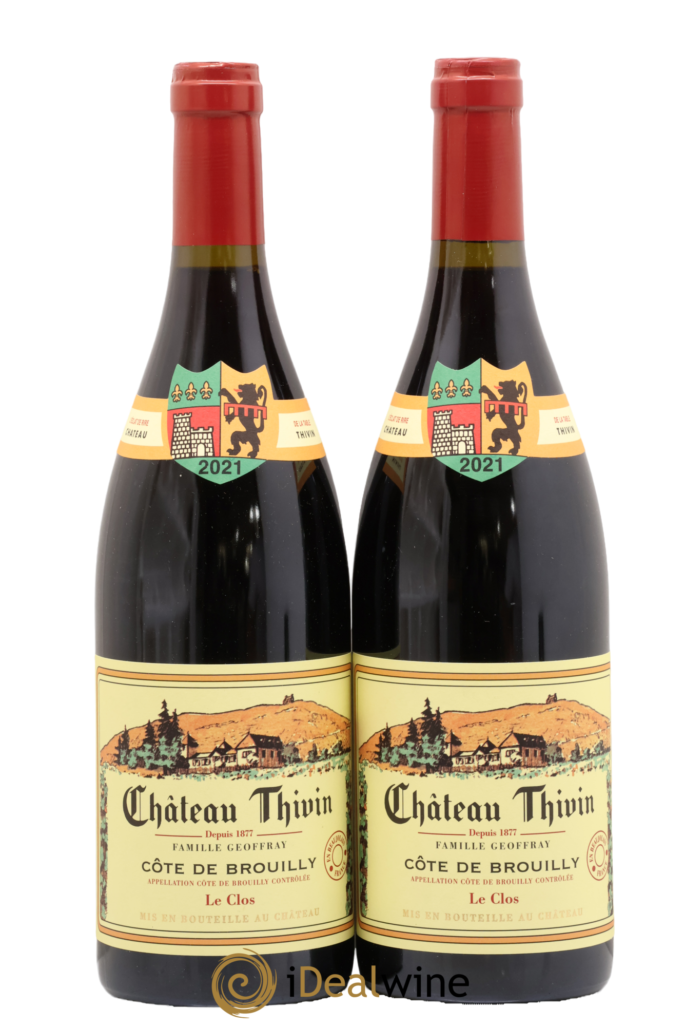 Côte de Brouilly Clos Bertrand Château Thivin 2021 - Lot de 2 bouteilles - 0
