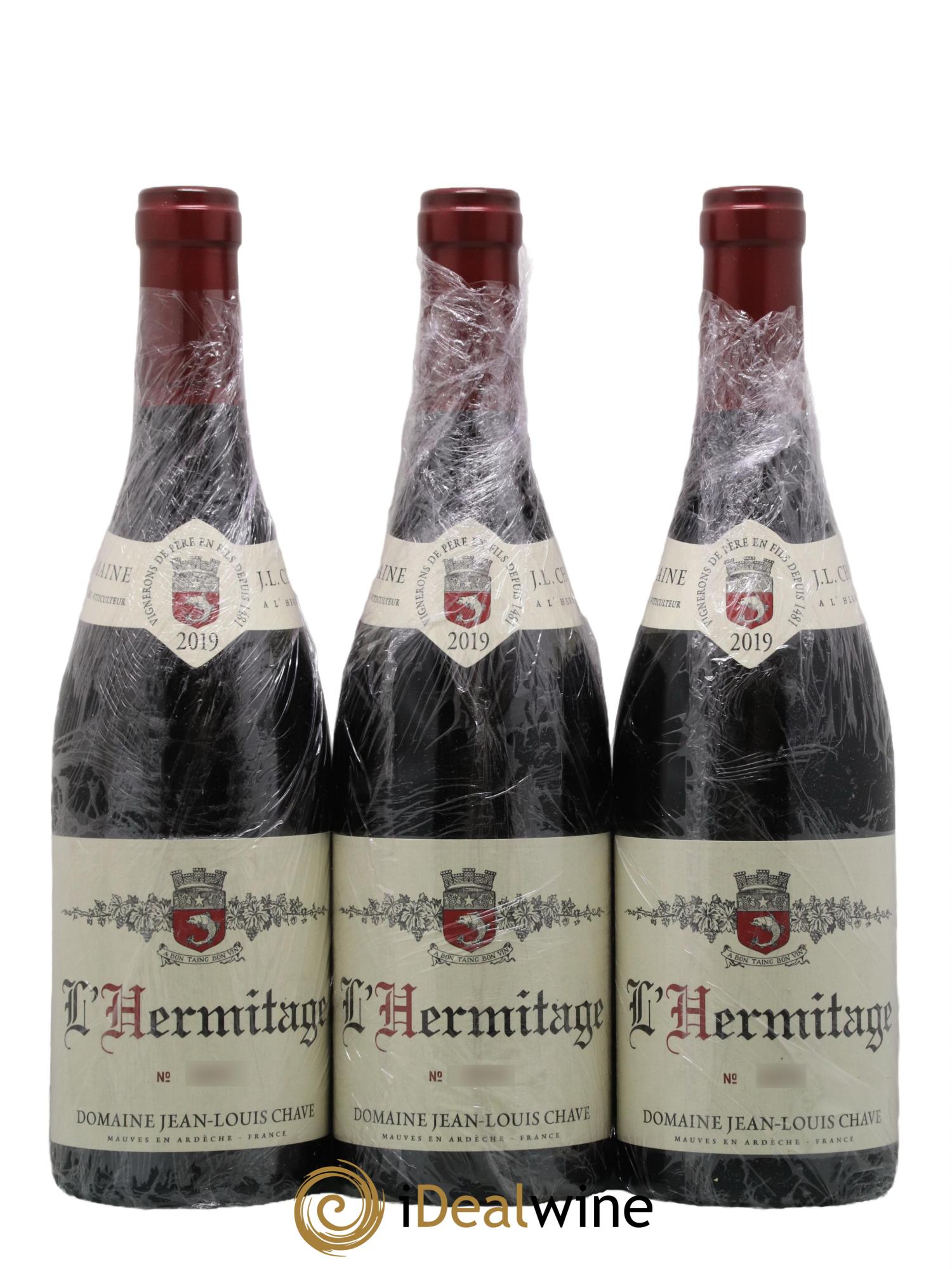 Hermitage Jean-Louis Chave 2019 - Lot de 3 bouteilles - 0