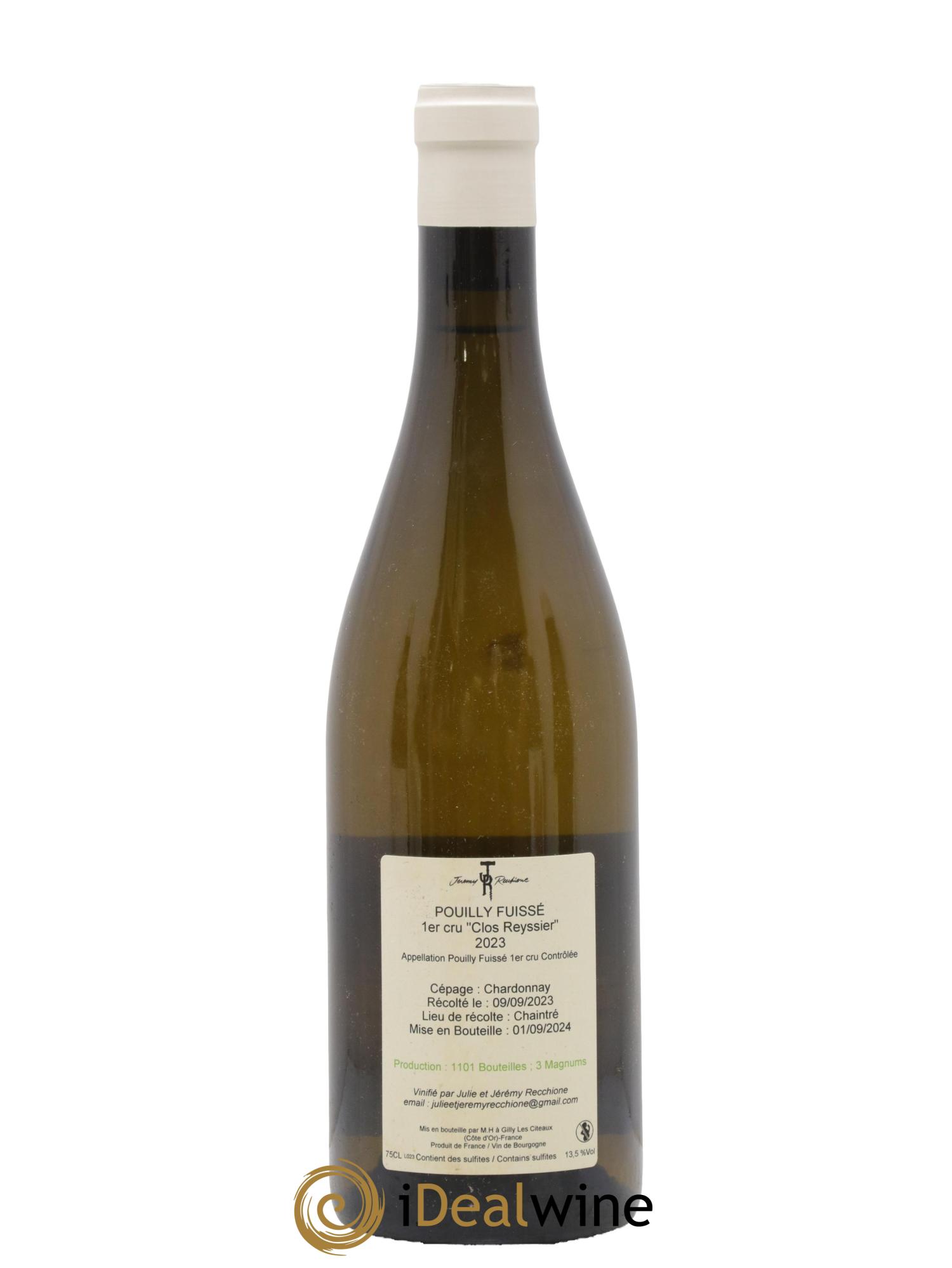 Pouilly-Fuissé 1er Cru Clos Reyssier Jéremy Recchione 2023 - Lot of 1 bottle - 1