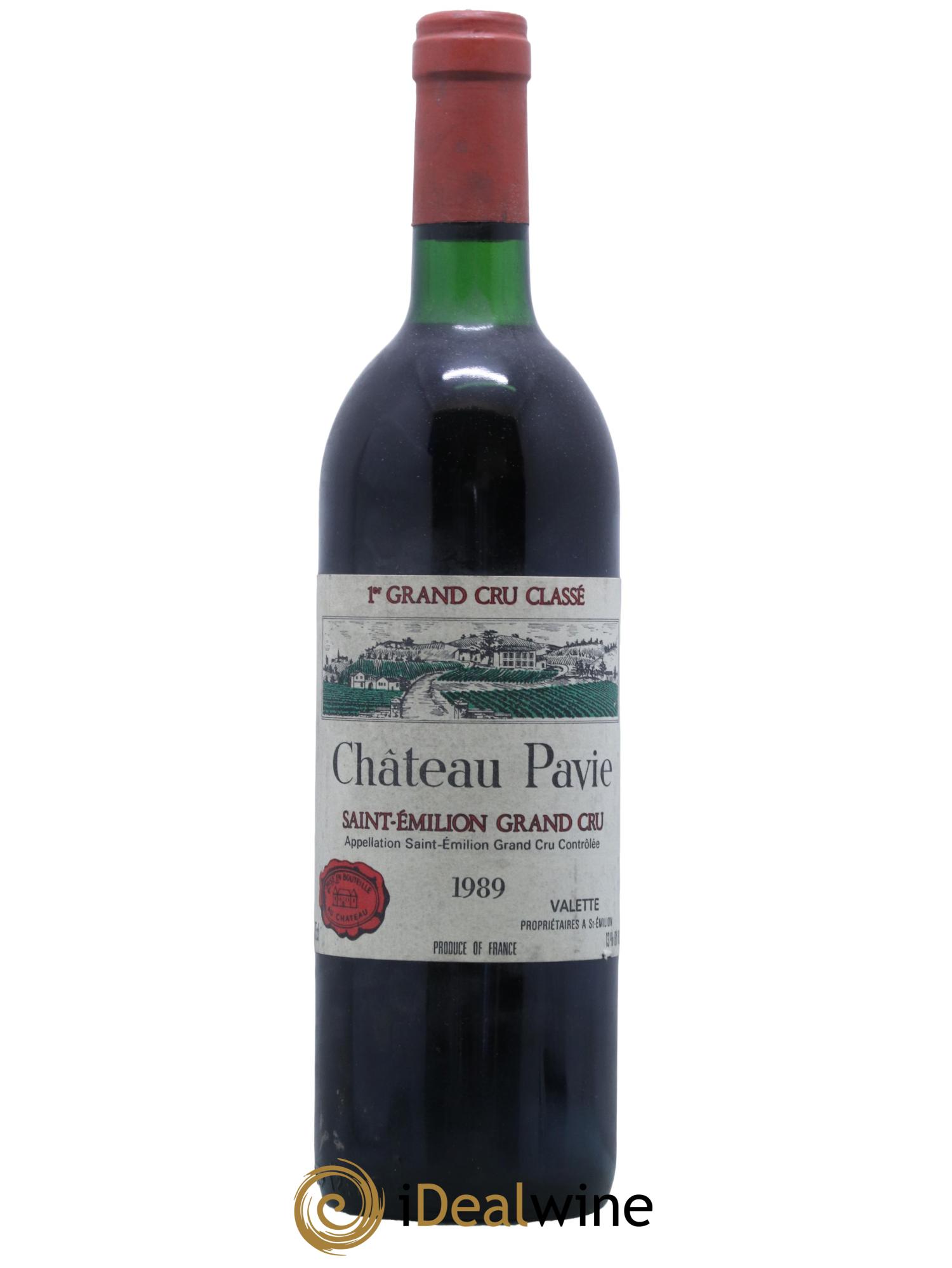 Château Pavie 1er Grand Cru Classé A 1989 - Lot de 1 bouteille - 0
