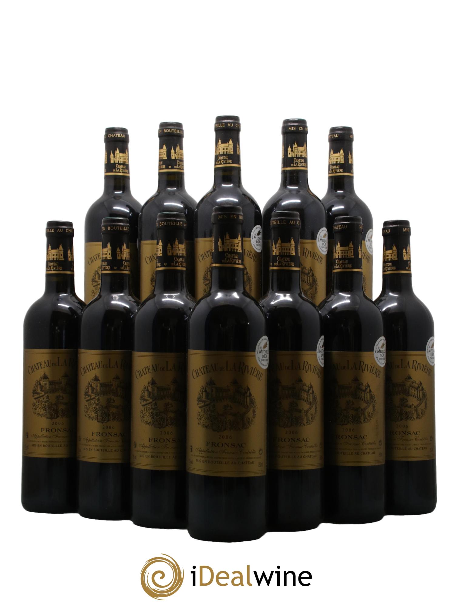 Château de La Rivière 2006 - Lot de 12 bouteilles - 0