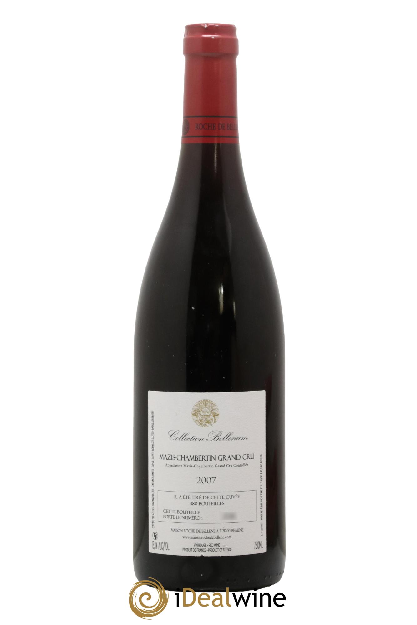 Mazis-Chambertin Grand Cru Collection Bellenum Maison Roche de Bellene 2007 - Lotto di 1 bottiglia - 1
