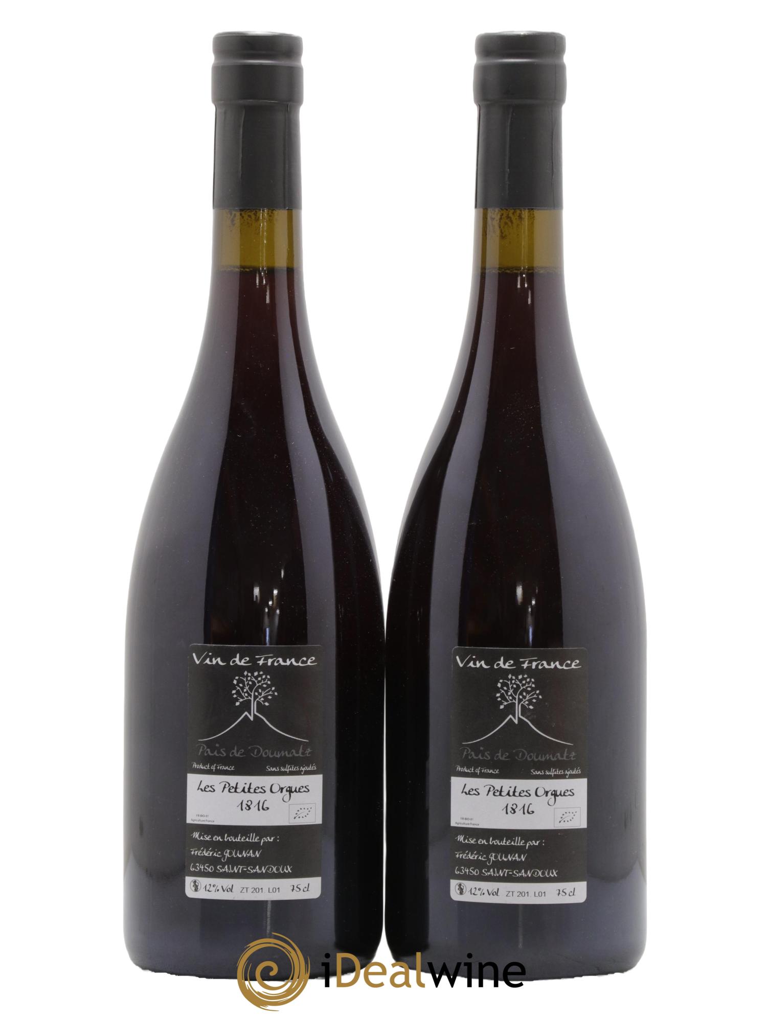 Vin de France Les Petites Orgues Vignoble de l'Arbre Blanc 2016 - Lot de 2 bouteilles - 1