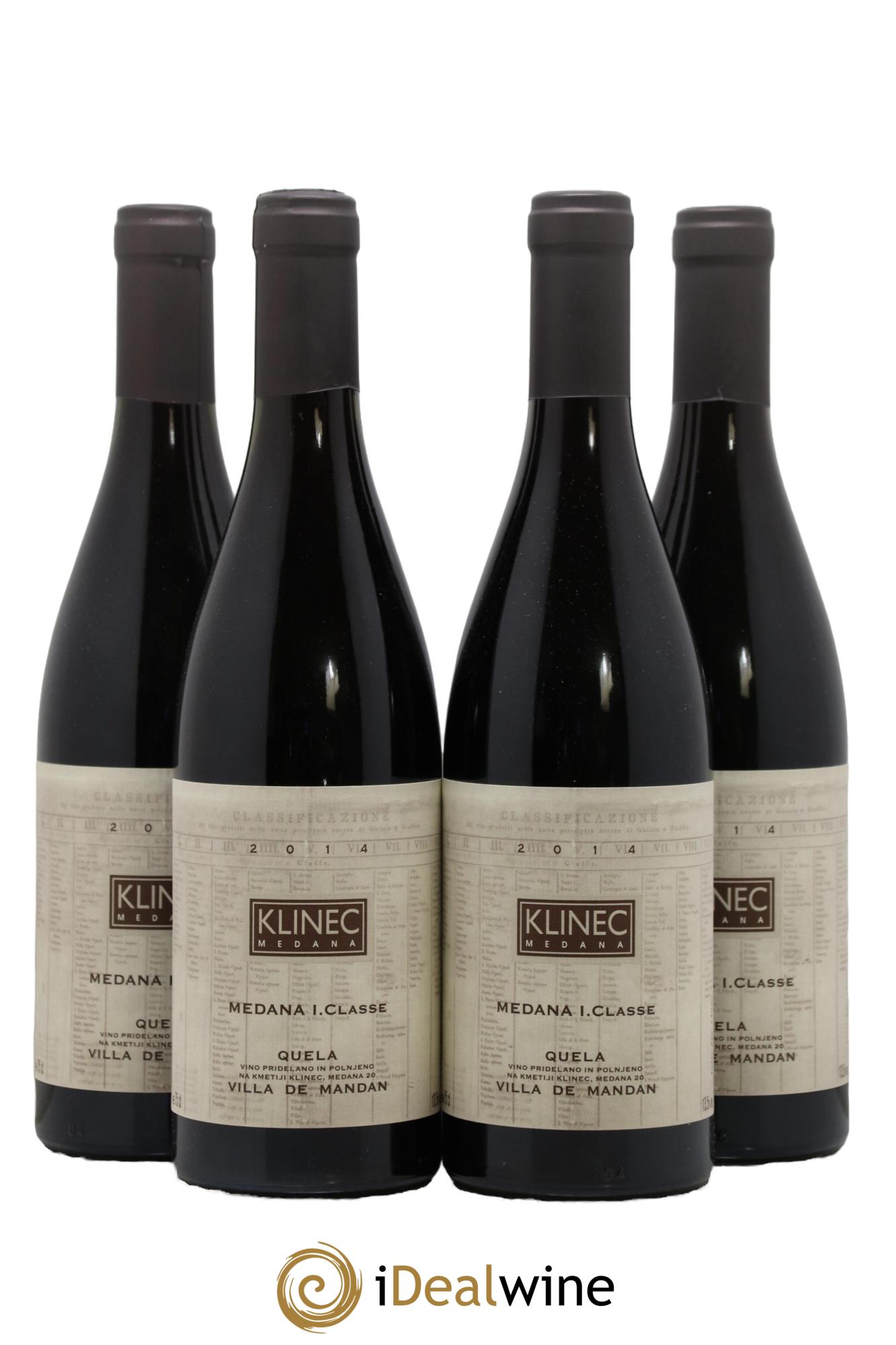 Divers Slovénie Klinec Quela Villa de Mandan 2014 - Lot de 4 bouteilles - 0