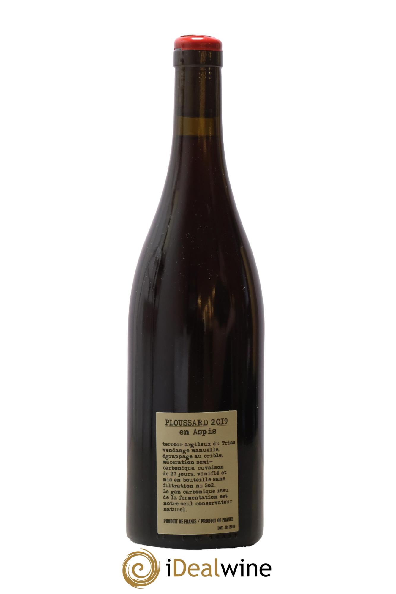 Arbois-Pupillin Ploussard En Aspis Adeline Houillon & Renaud Bruyère 2019 - Lot de 1 bouteille - 1