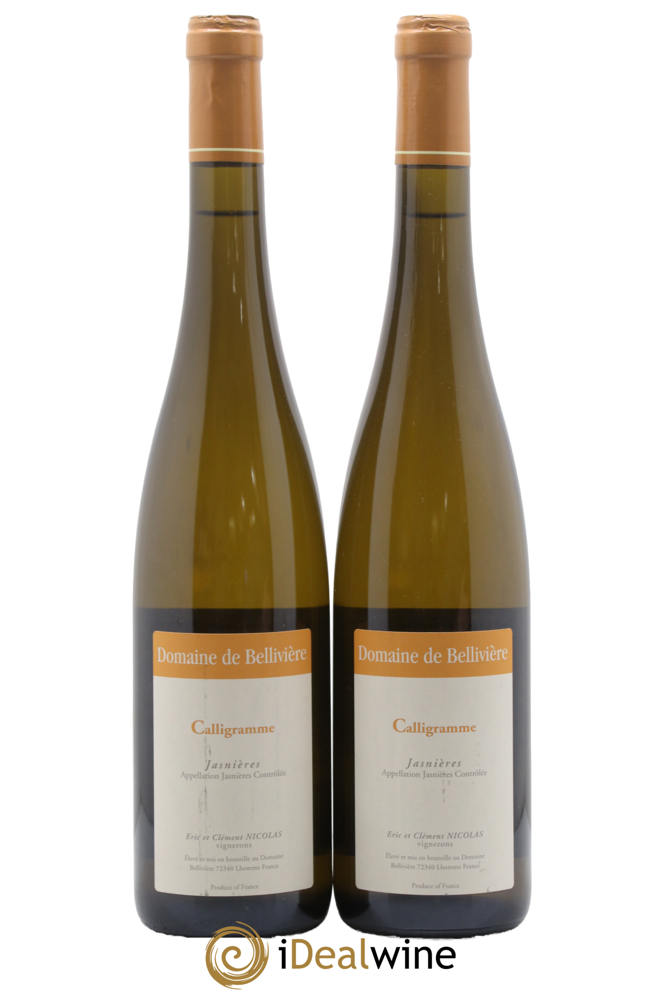 Jasnières Calligramme Domaine de Bellivière 2019 - Lot de 2 bouteilles - 0