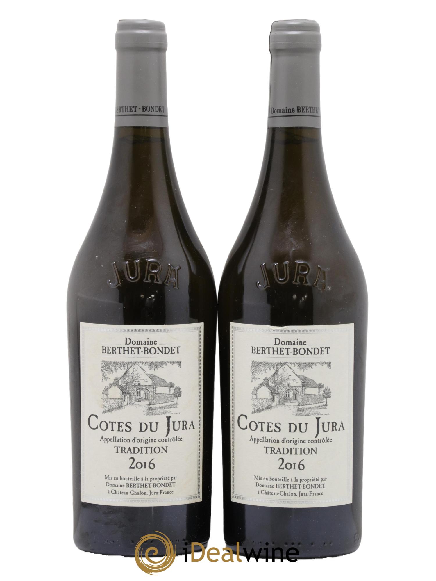 Côtes du Jura Tradition Berthet-Bondet 2016 - Lot de 2 bouteilles - 0
