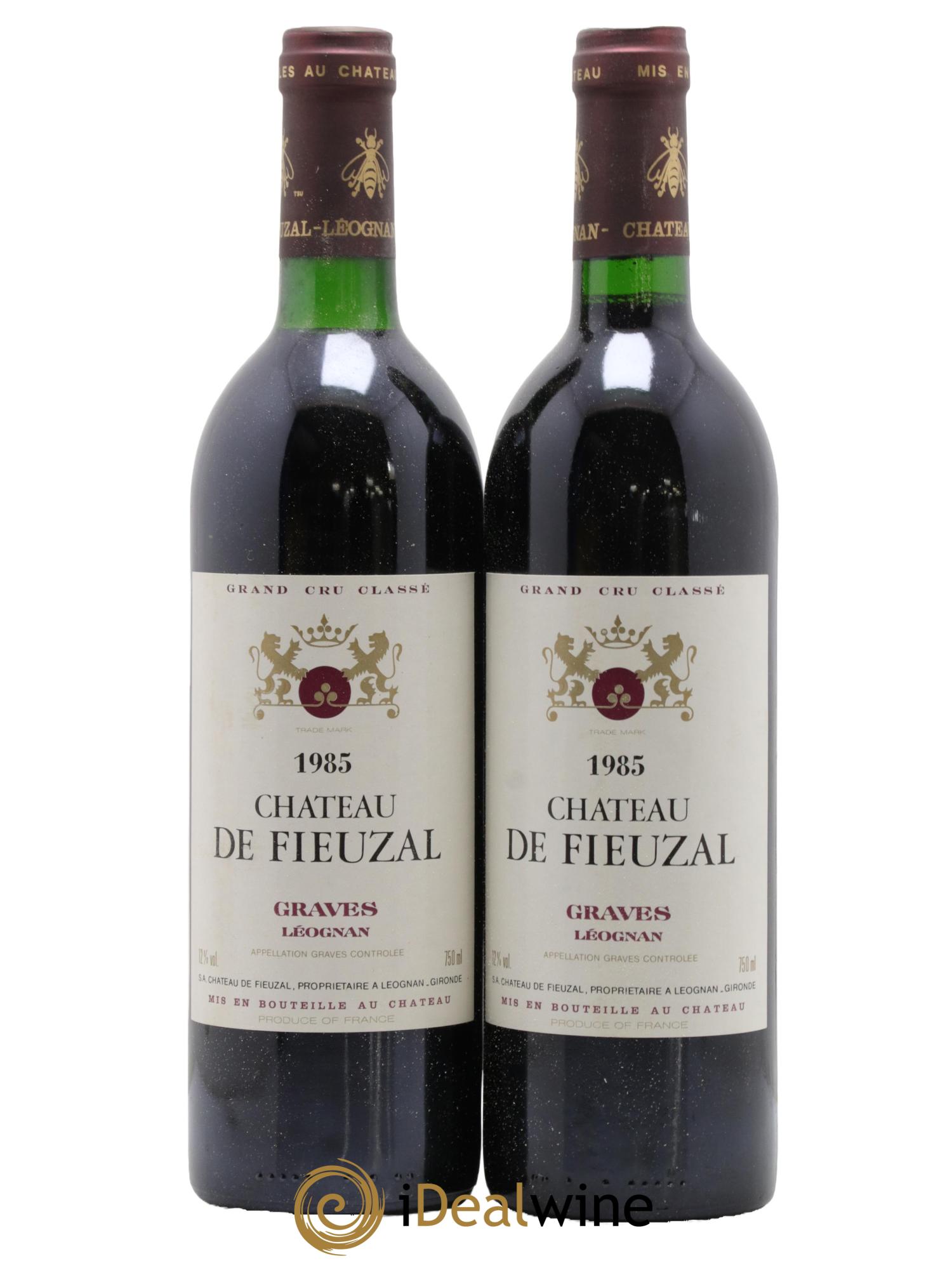 Château de Fieuzal Cru Classé de Graves 1985 - Lot de 2 bouteilles - 0