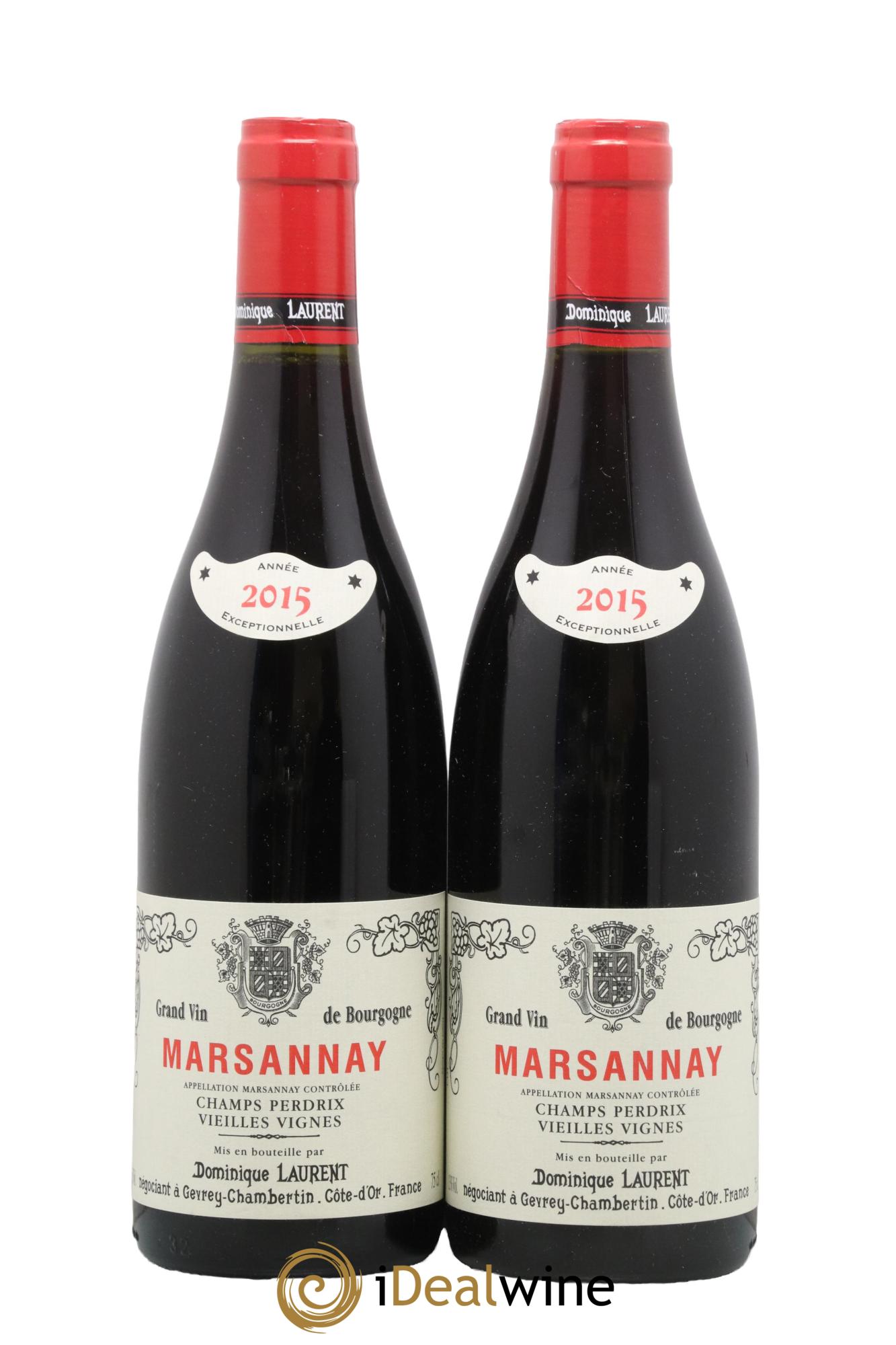 Marsannay Champs Perdrix Vieilles Vignes Domaine Laurent 2015 - Lot de 2 bouteilles - 0