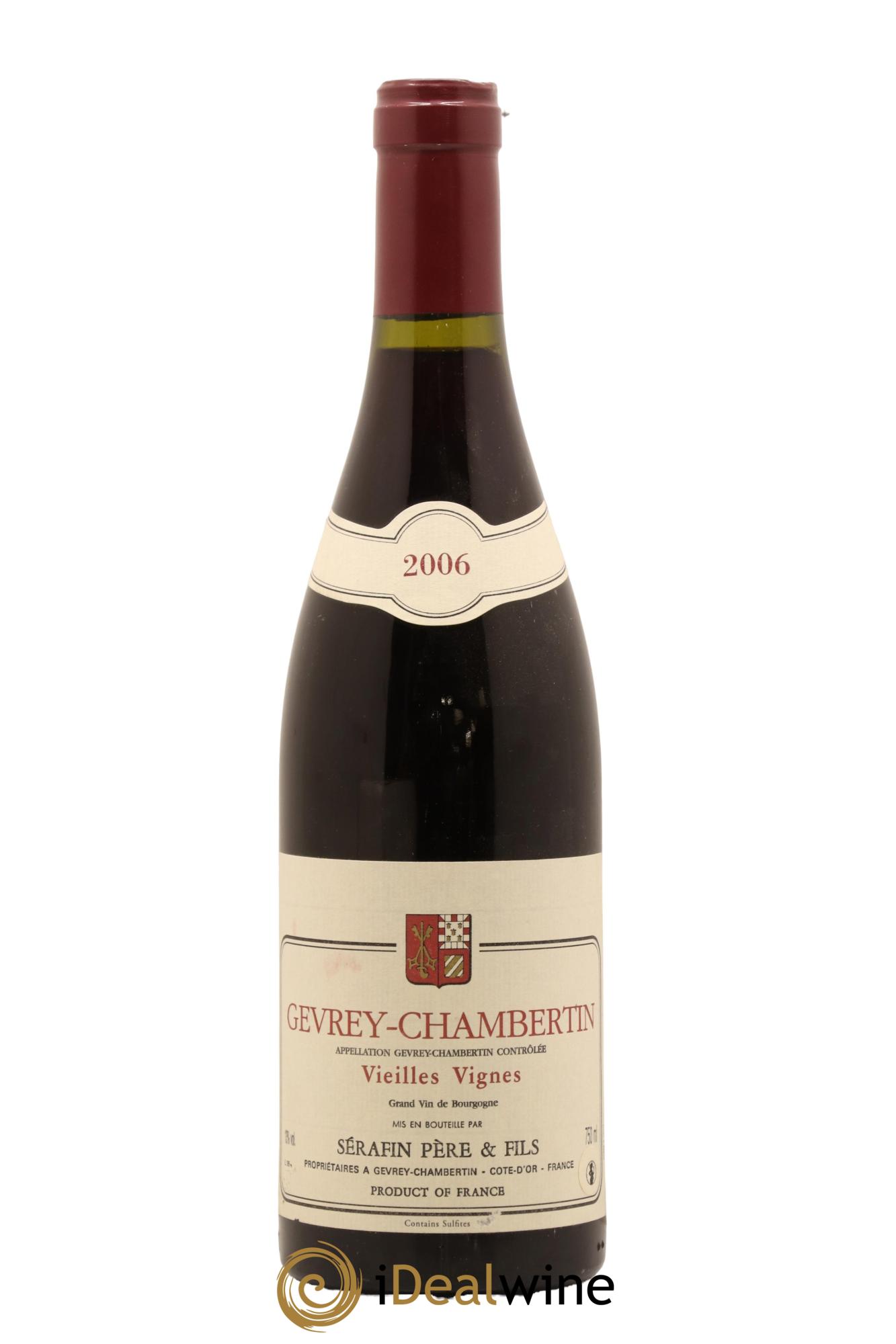 Gevrey-Chambertin Vieilles Vignes Christian Sérafin Père et Fils 2006 - Lot de 1 bouteille - 0