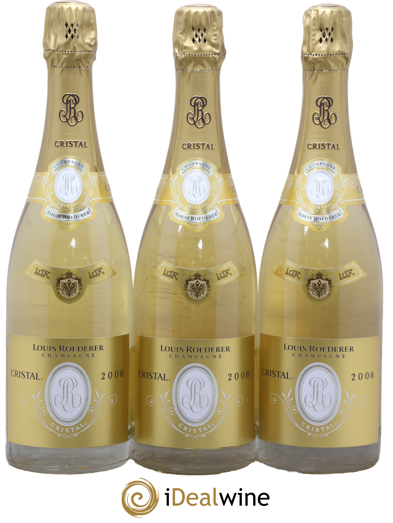 Cristal Louis Roederer 2008 - Lot de 3 bouteilles - 0