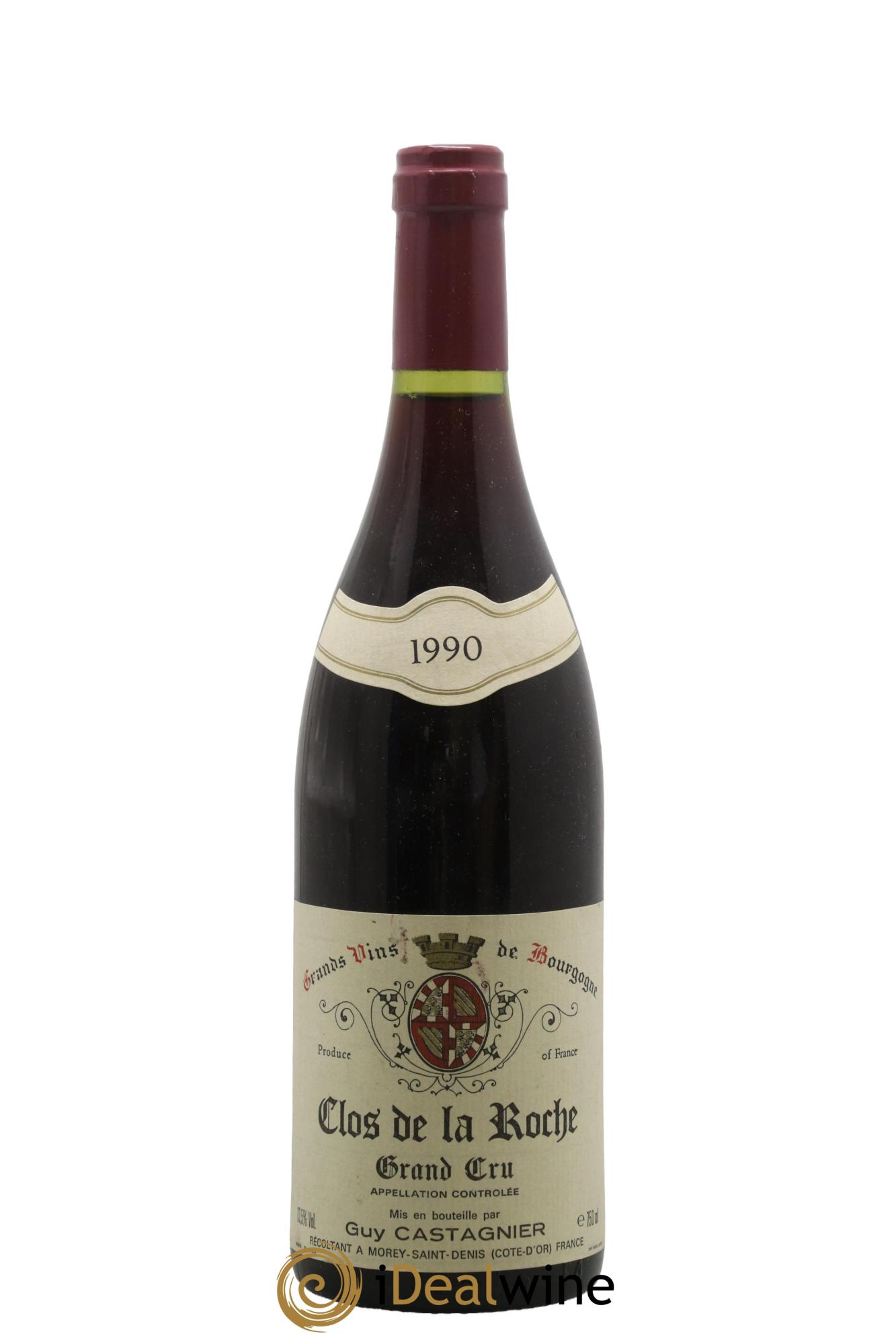 Clos de la Roche Grand Cru Guy Castagnier 1990 - Lot de 1 bouteille - 0