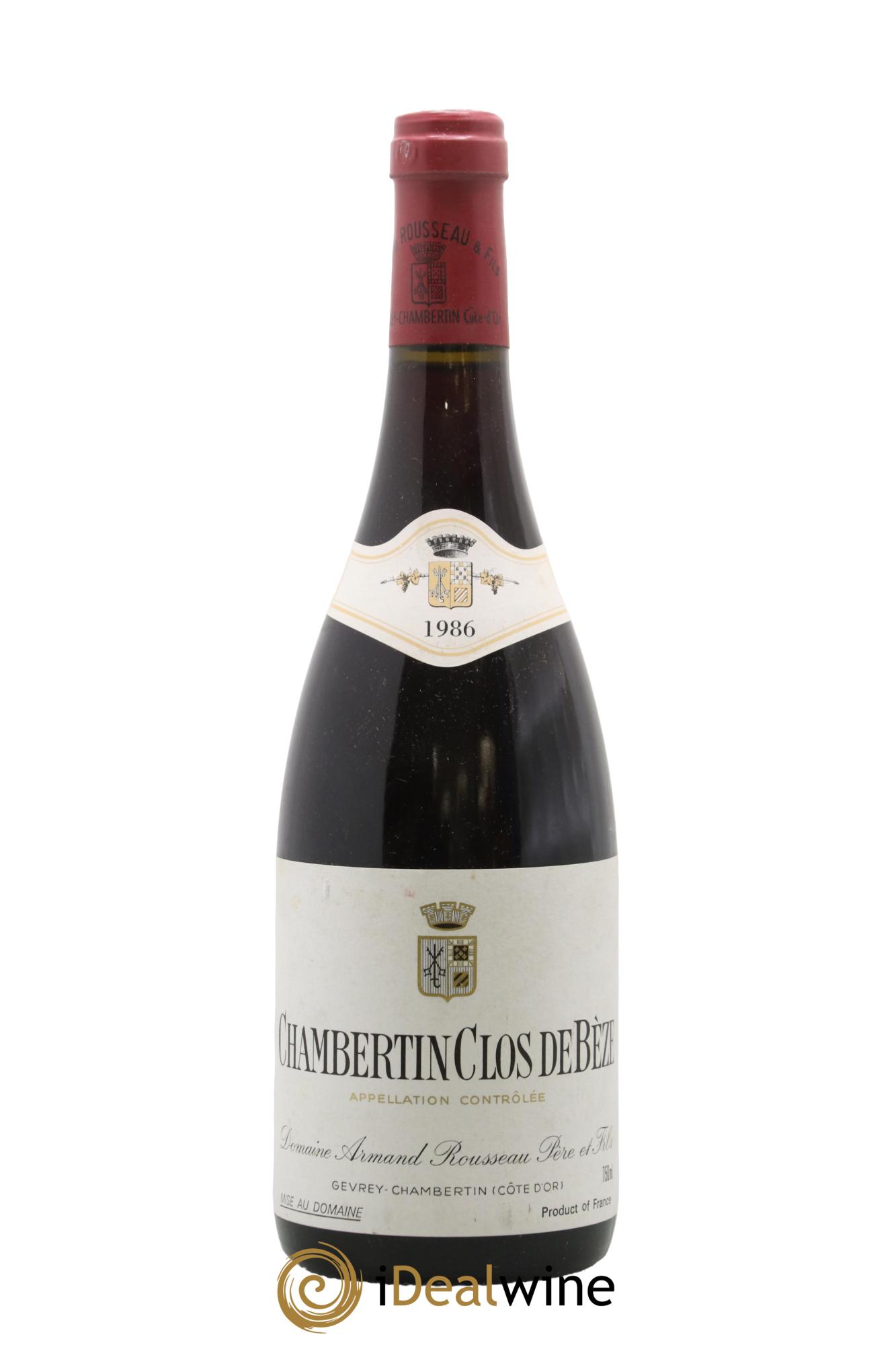 Chambertin Clos de Bèze Grand Cru Armand Rousseau (Domaine) 1986 - Lot of 1 bottle - 0