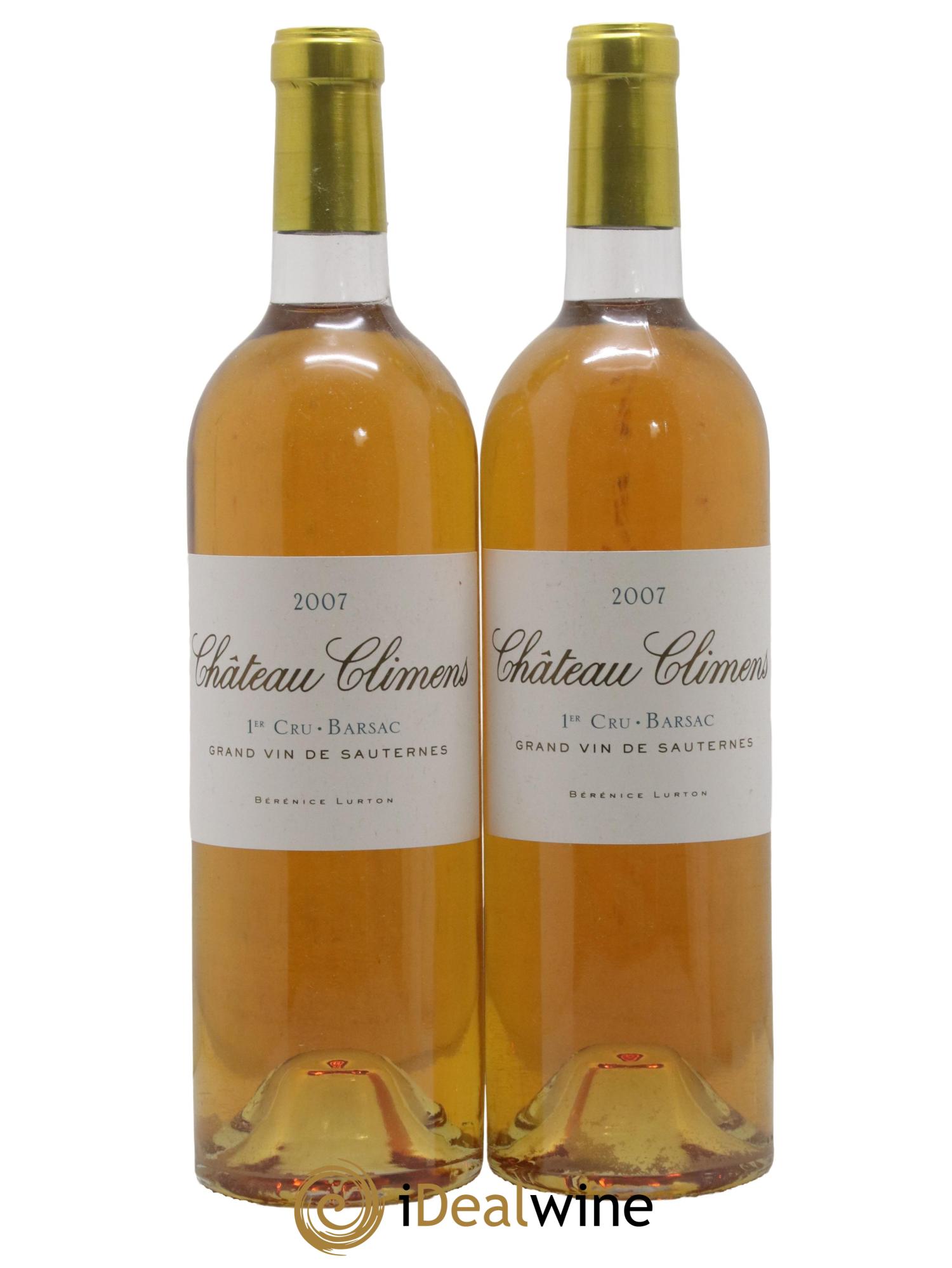Château Climens 1er Grand Cru Classé 2007 - Lotto di 2 bottiglie - 0