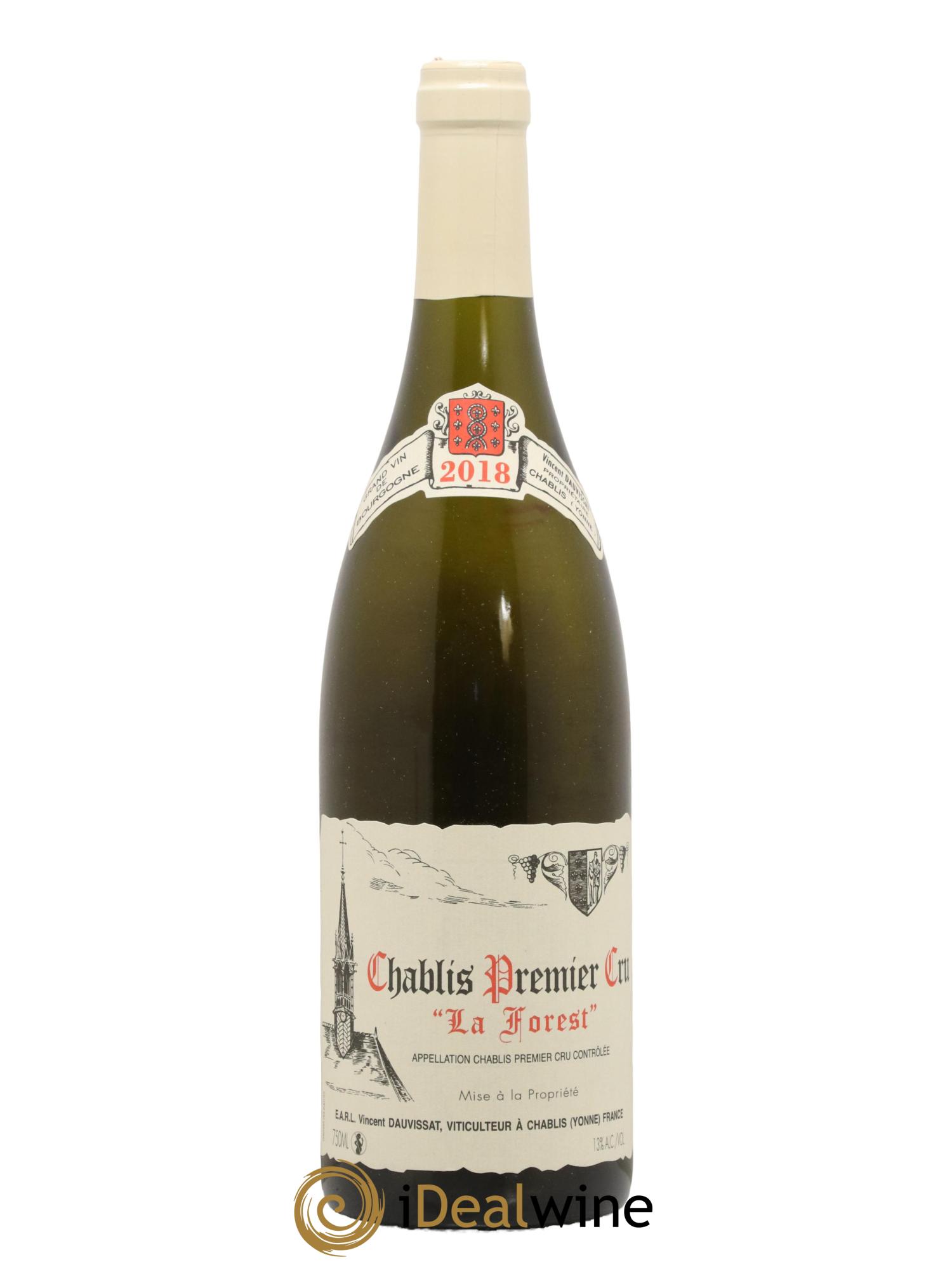 Chablis 1er Cru La Forest Vincent Dauvissat (Domaine) 2018 - Lot de 1 bouteille - 0