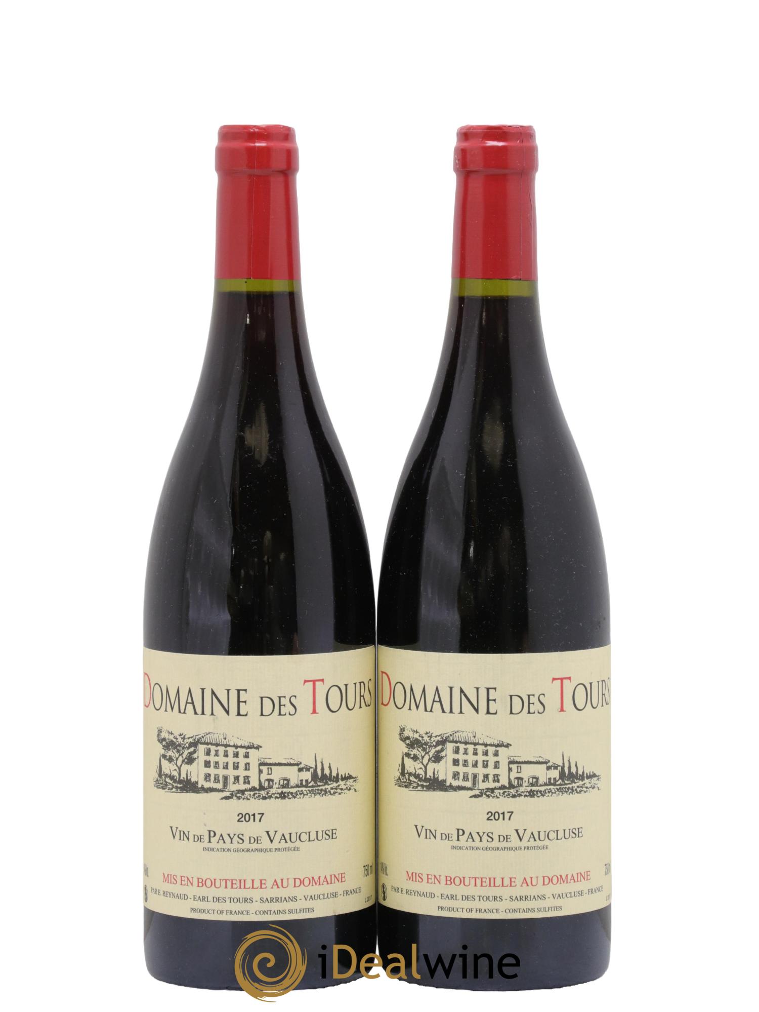 Vaucluse (Vin de Pays de Vaucluse) Domaine des Tours Emmanuel Reynaud 2017 - Lot de 2 bouteilles - 0