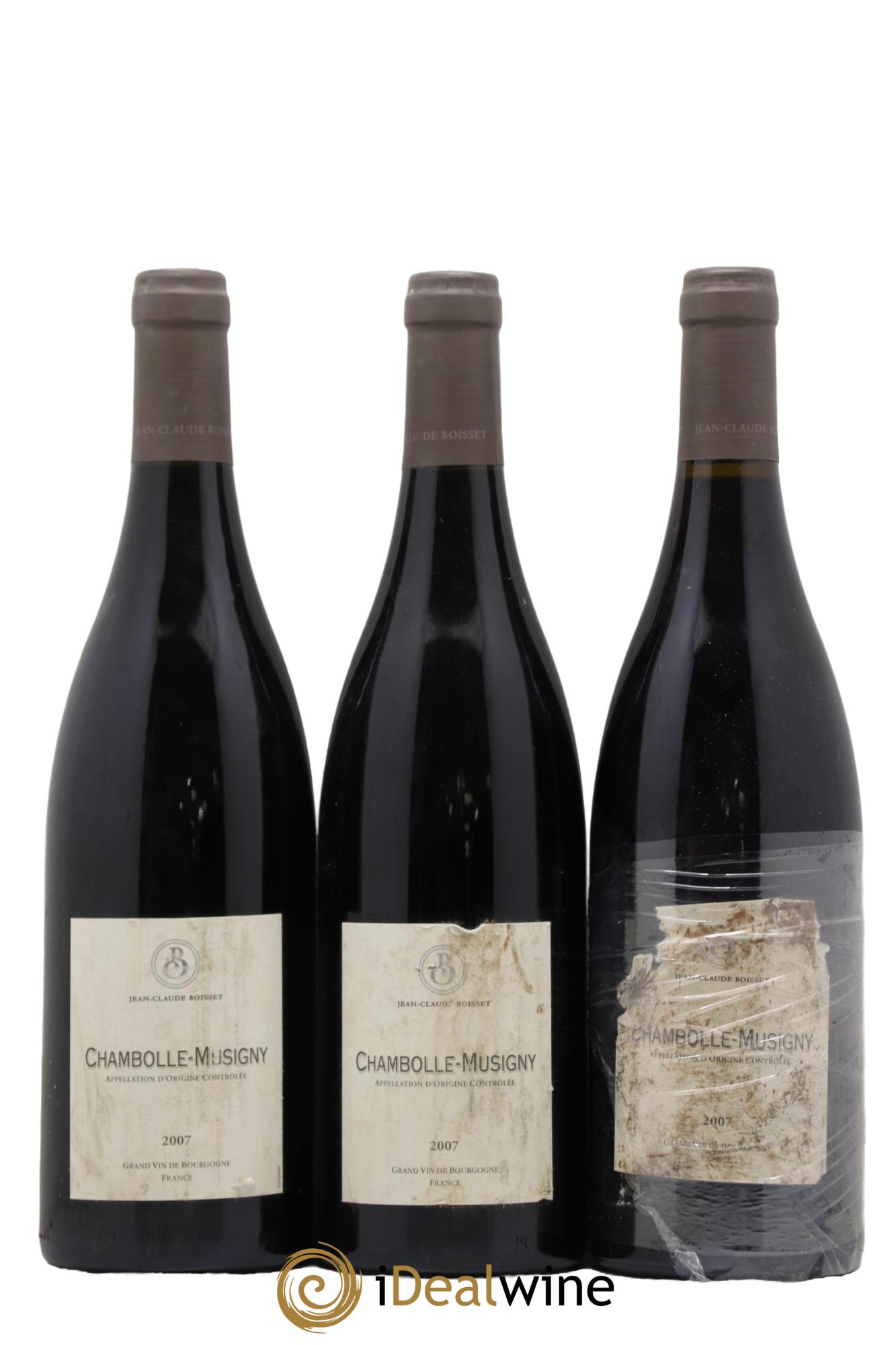 Chambolle-Musigny Domaine Jean Claude Boisset 2007 - Lot de 3 bouteilles - 0