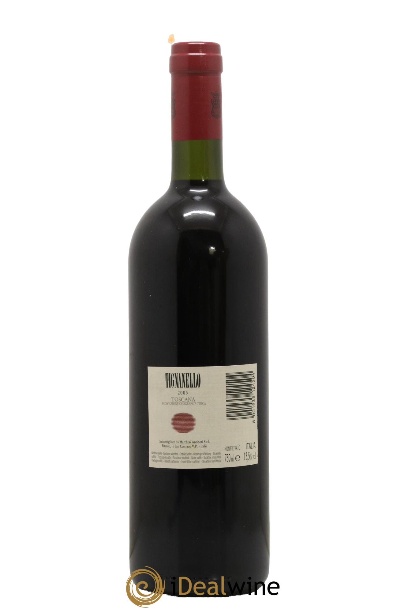Toscana IGT Tignanello Tenuta Tignanello - Marchesi Antinori 2005 - Posten von 1 Flasche - 1