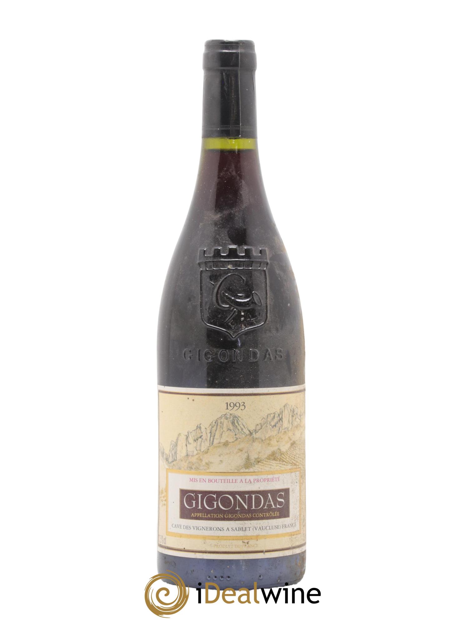Gigondas Cave Des Vignerons De Sablet 1993 - Lot de 1 bouteille - 0