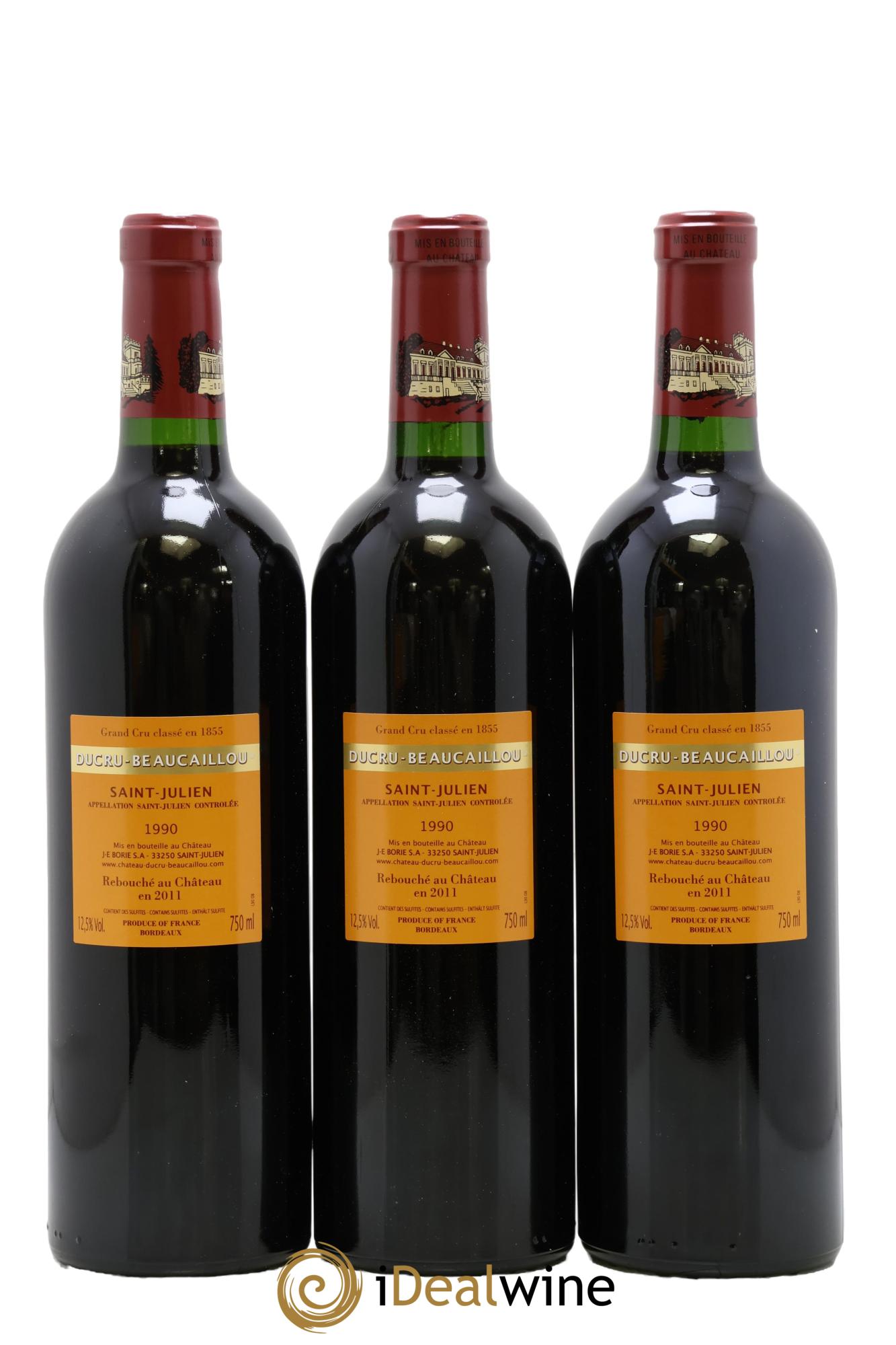 Château Ducru Beaucaillou 2ème Grand Cru Classé 1990 - Lot de 6 bouteilles - 4