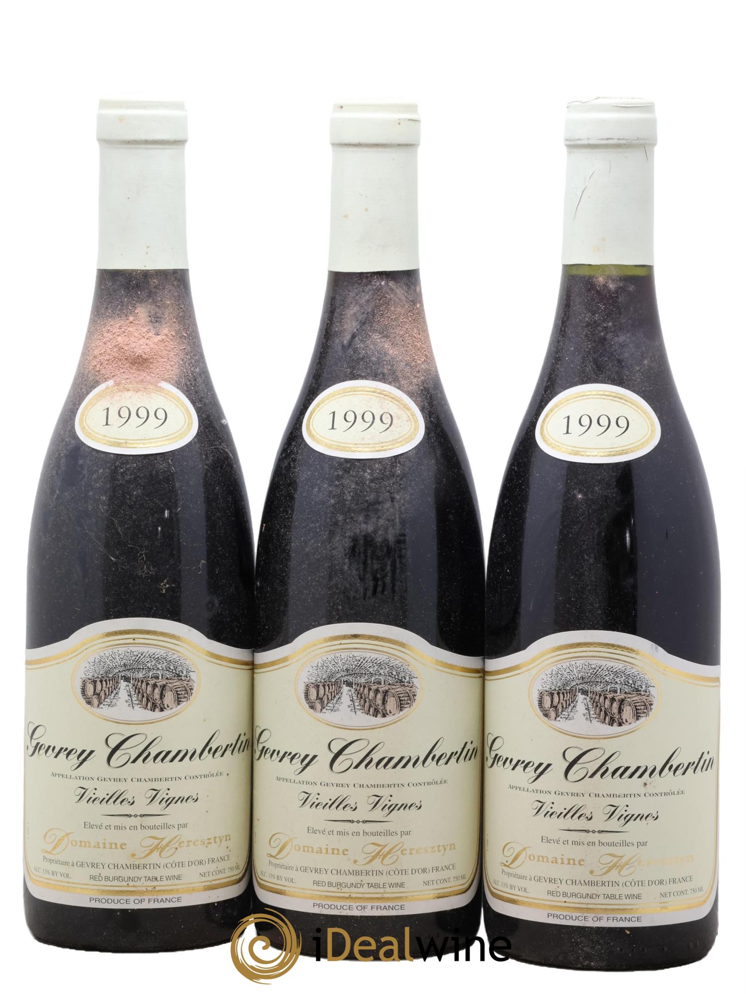 Gevrey-Chambertin Vieilles Vignes Heresztyn (Domaine) 1999 - Lot de 3 bouteilles - 0