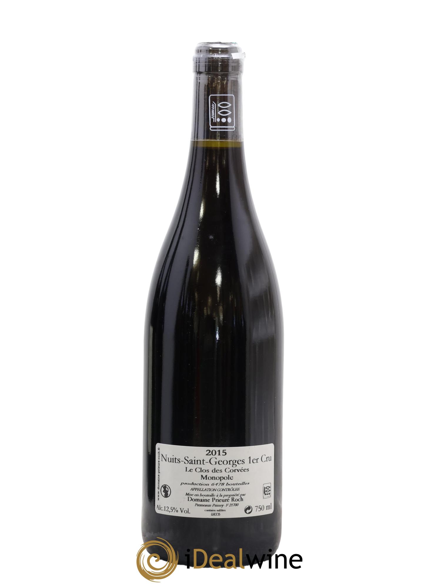 Nuits-Saint-Georges 1er Cru Le Clos des Corvées Prieuré Roch 2015 - Lot of 1 bottle - 1
