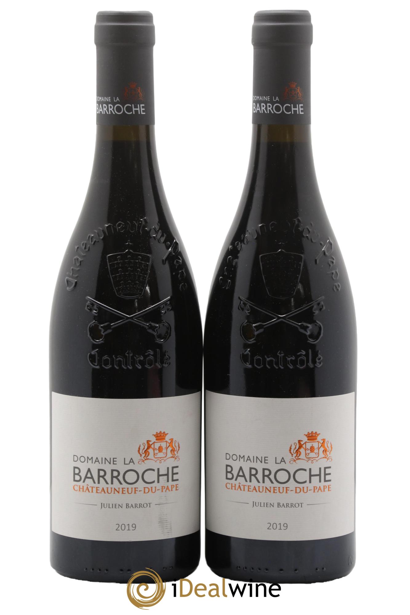 Châteauneuf-du-Pape La Barroche (Domaine de) Réserve Julien Barrot 2019 - Posten von 2 Flaschen - 0