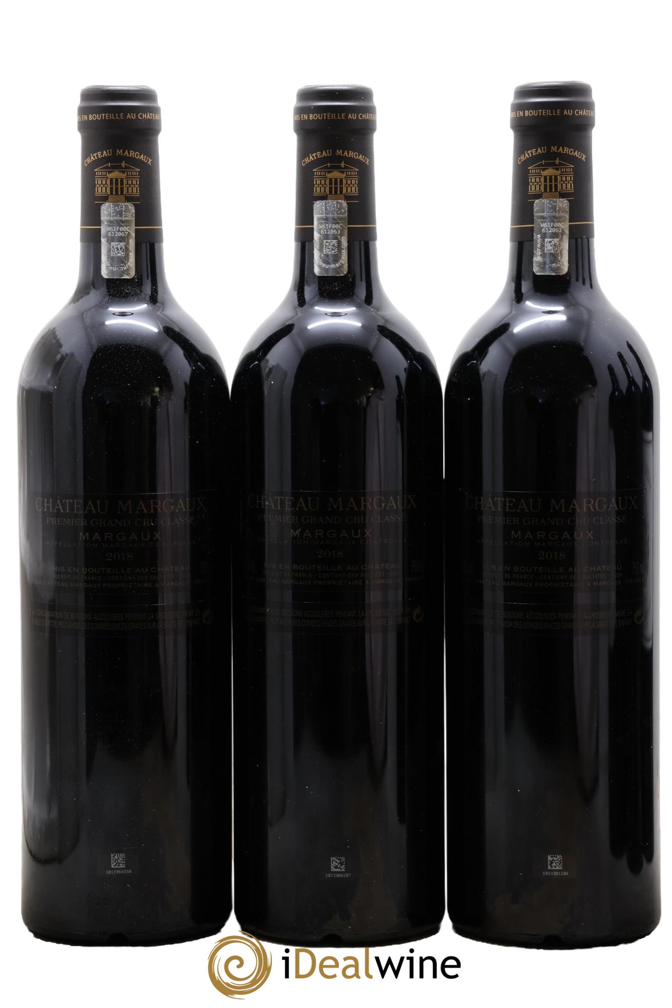 Château Margaux 1er Grand Cru Classé 2018 - Lot de 6 bouteilles - 1