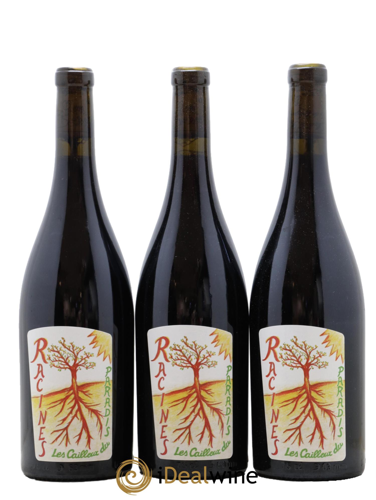 Vin de France Racines Les Cailloux du Paradis - Claude Courtois 2018 - Lot de 3 bouteilles - 0