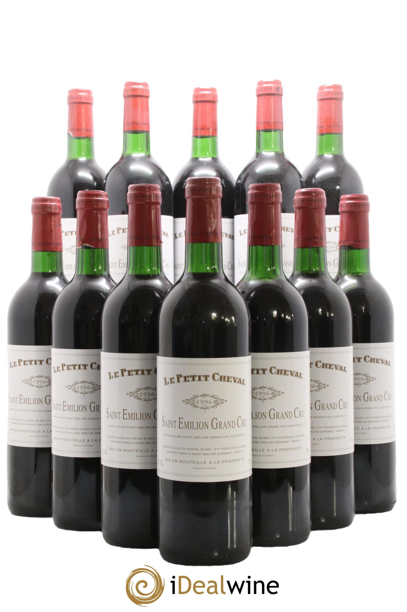 Le Petit Cheval Second Vin 1996 - Lot de 12 bouteilles - 0