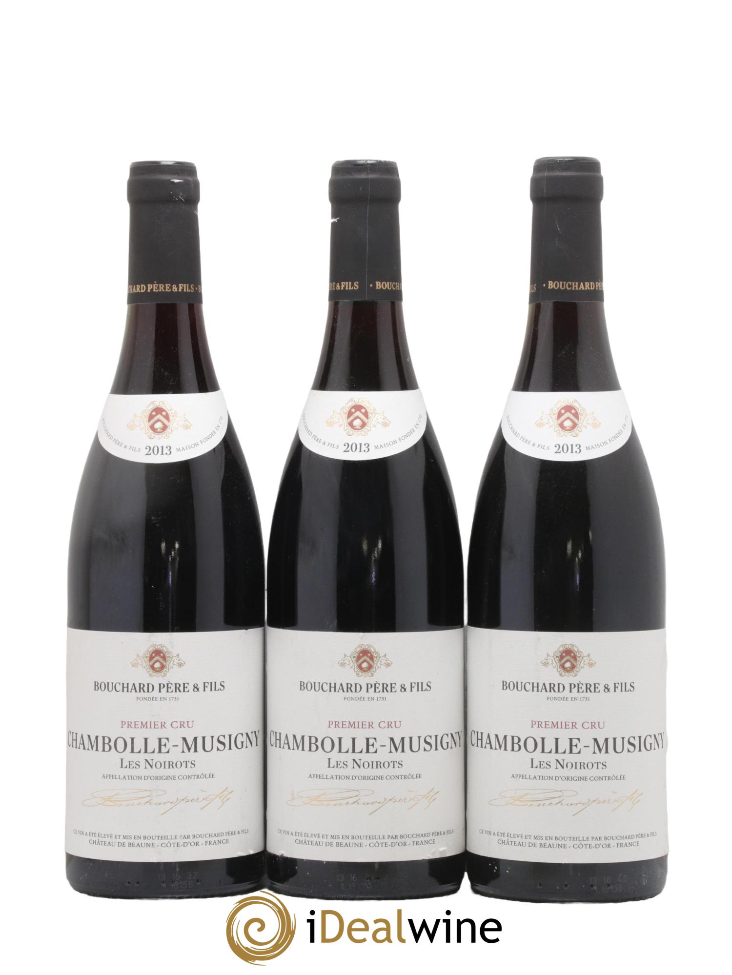 Chambolle-Musigny 1er Cru Les Noirots Bouchard Père & Fils 2013 - Lot of 3 bottles - 0